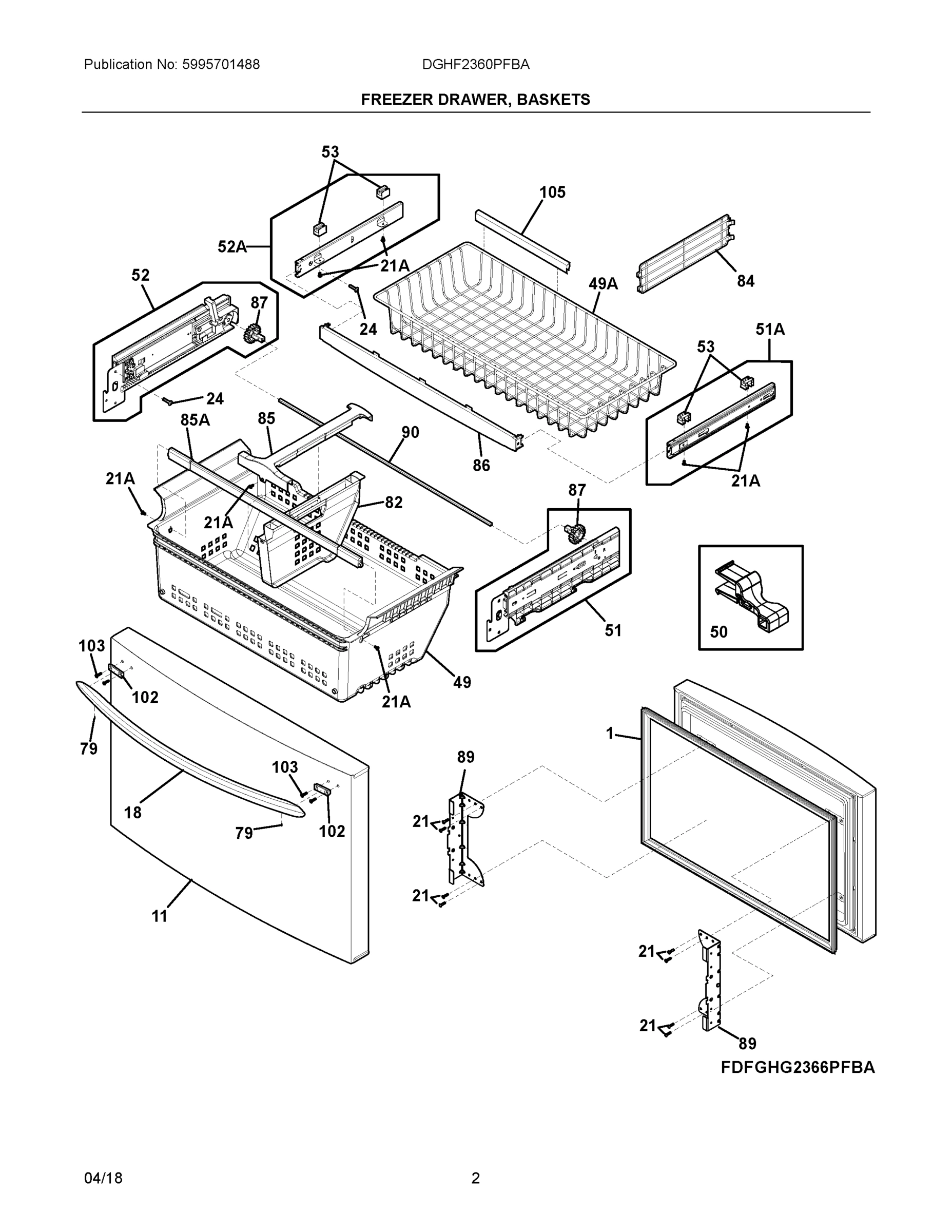 02 - FREEZER DRAWER, BASKETS