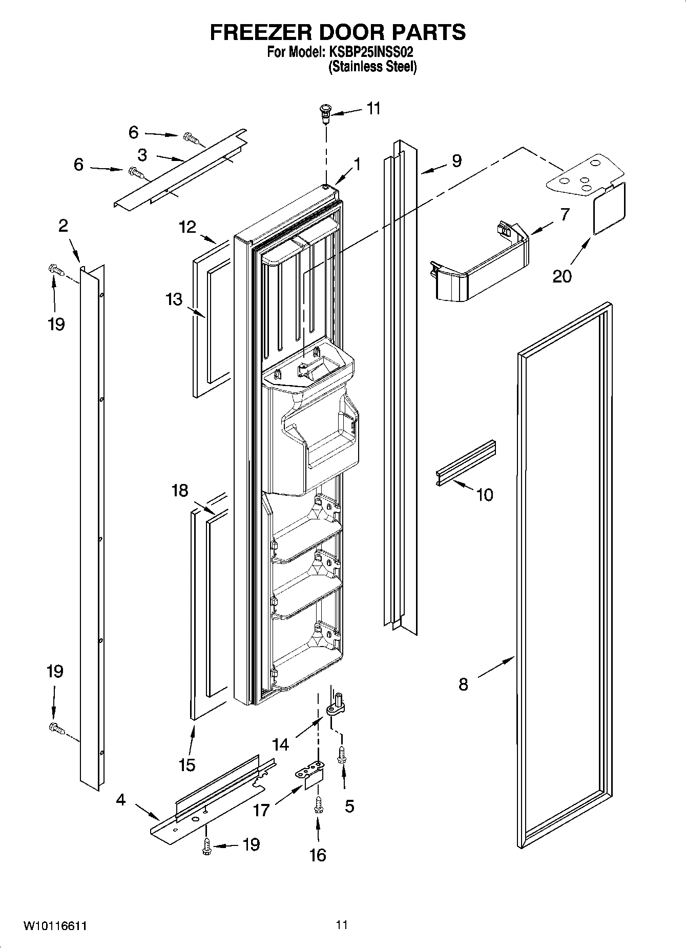 07 - FREEZER DOOR PARTS