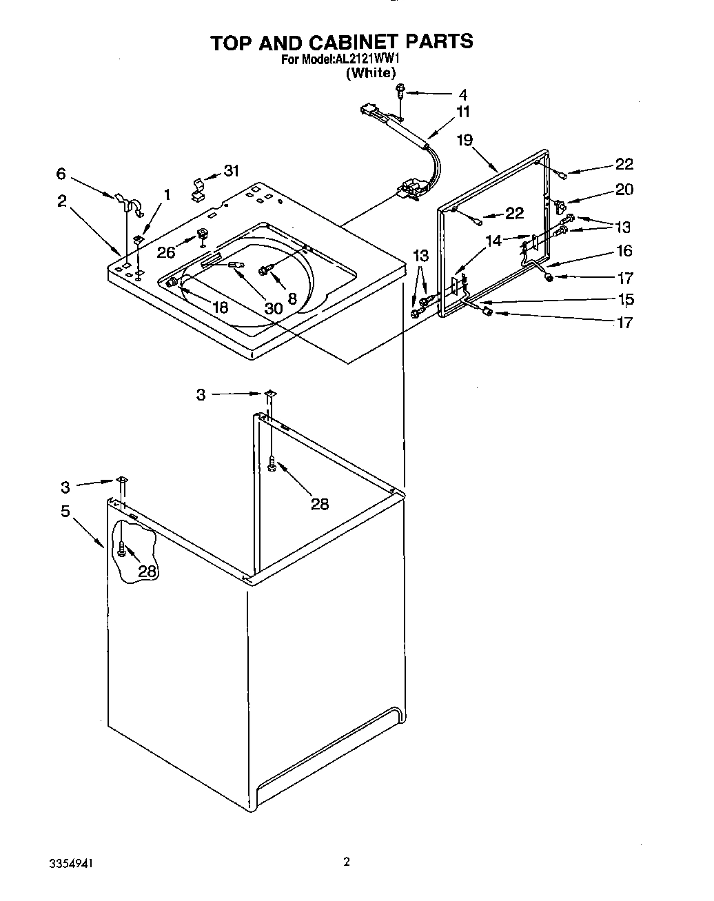 02 - TOP AND CABINET, LIT/OPTIONAL