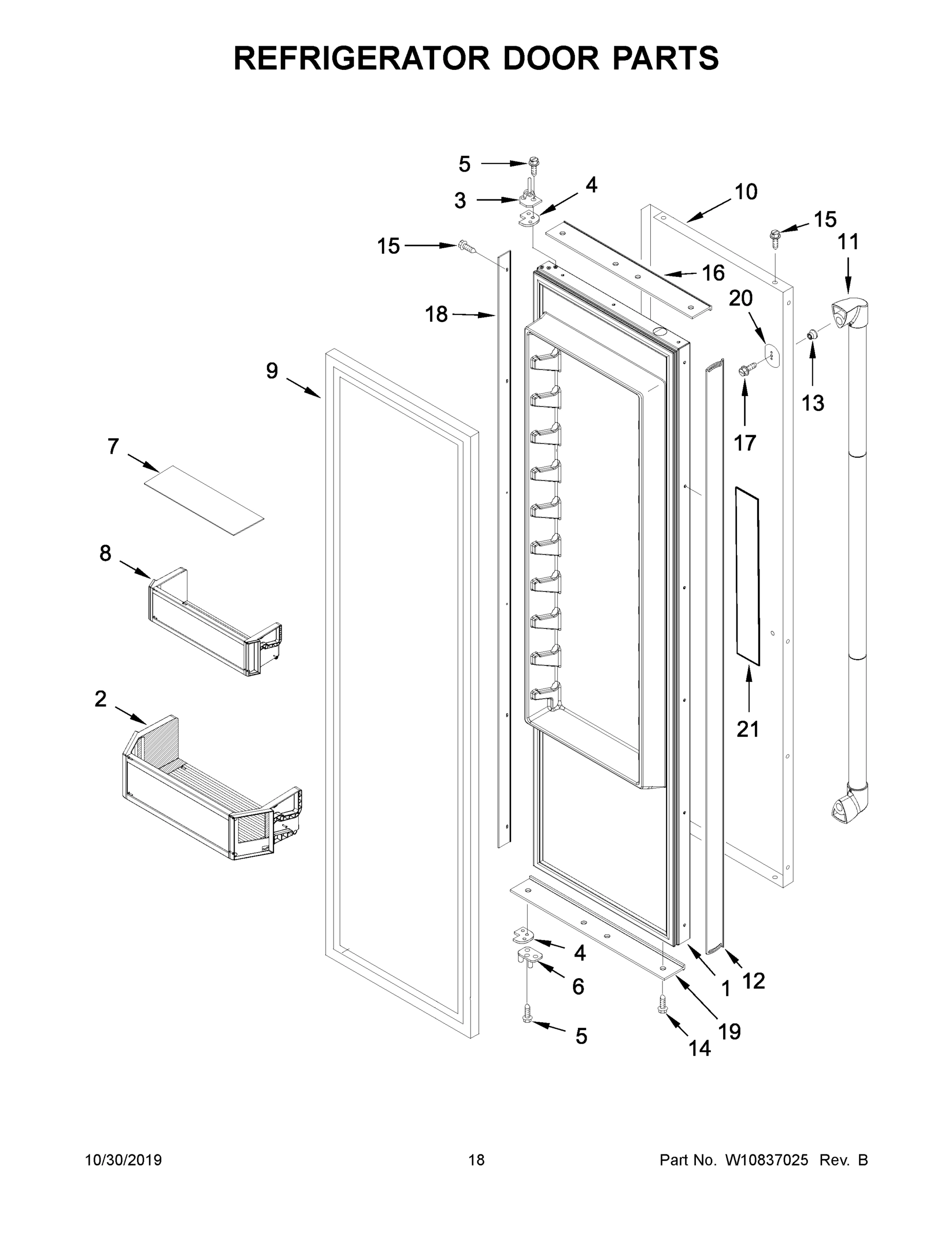 10 - REFRIGERATOR DOOR PARTS