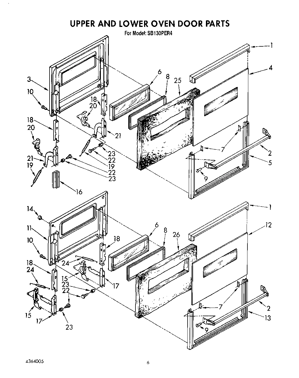 04 - UPPER AND LOWER OVEN DOOR, LIT\OPTIONAL