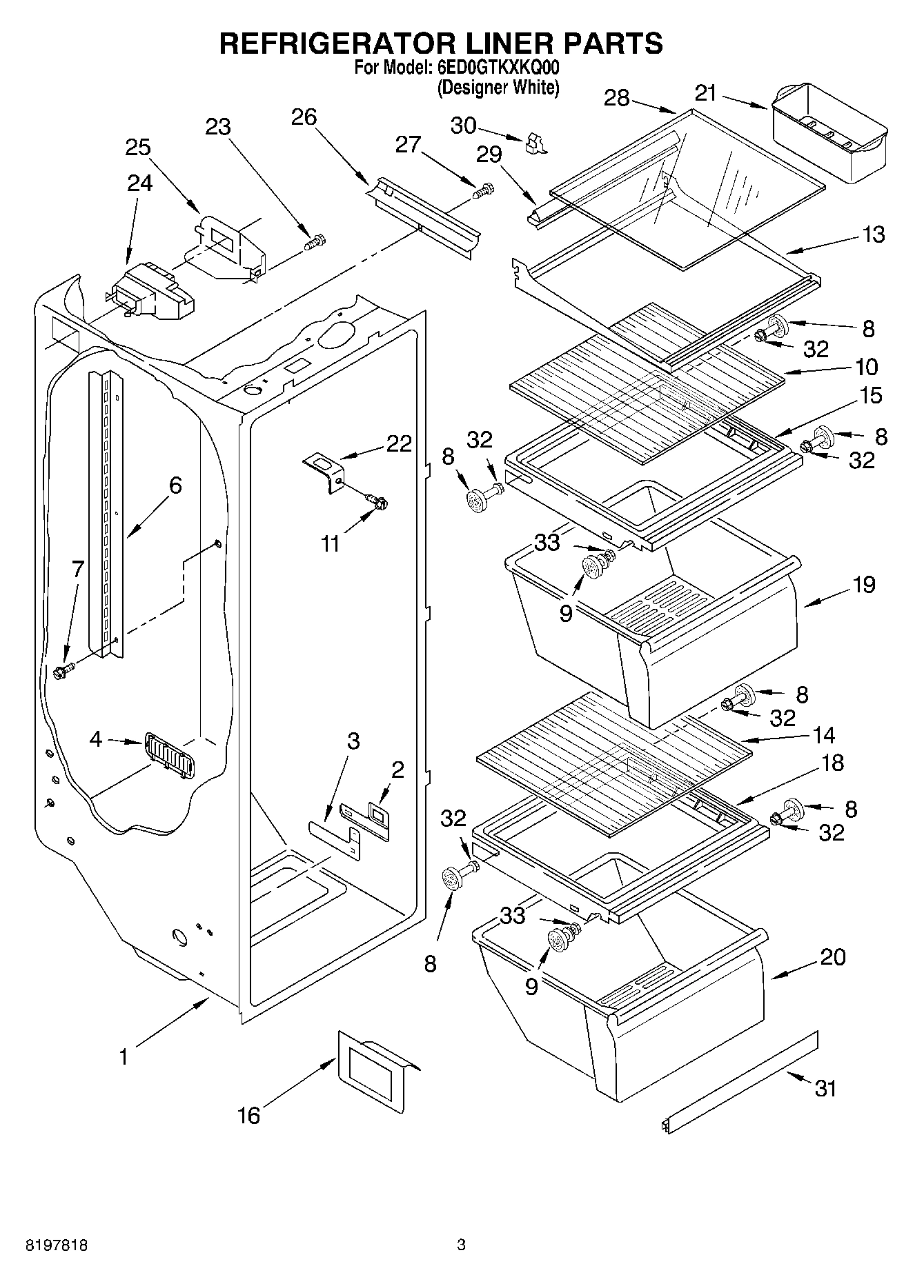02 - REFRIGERATOR LINER