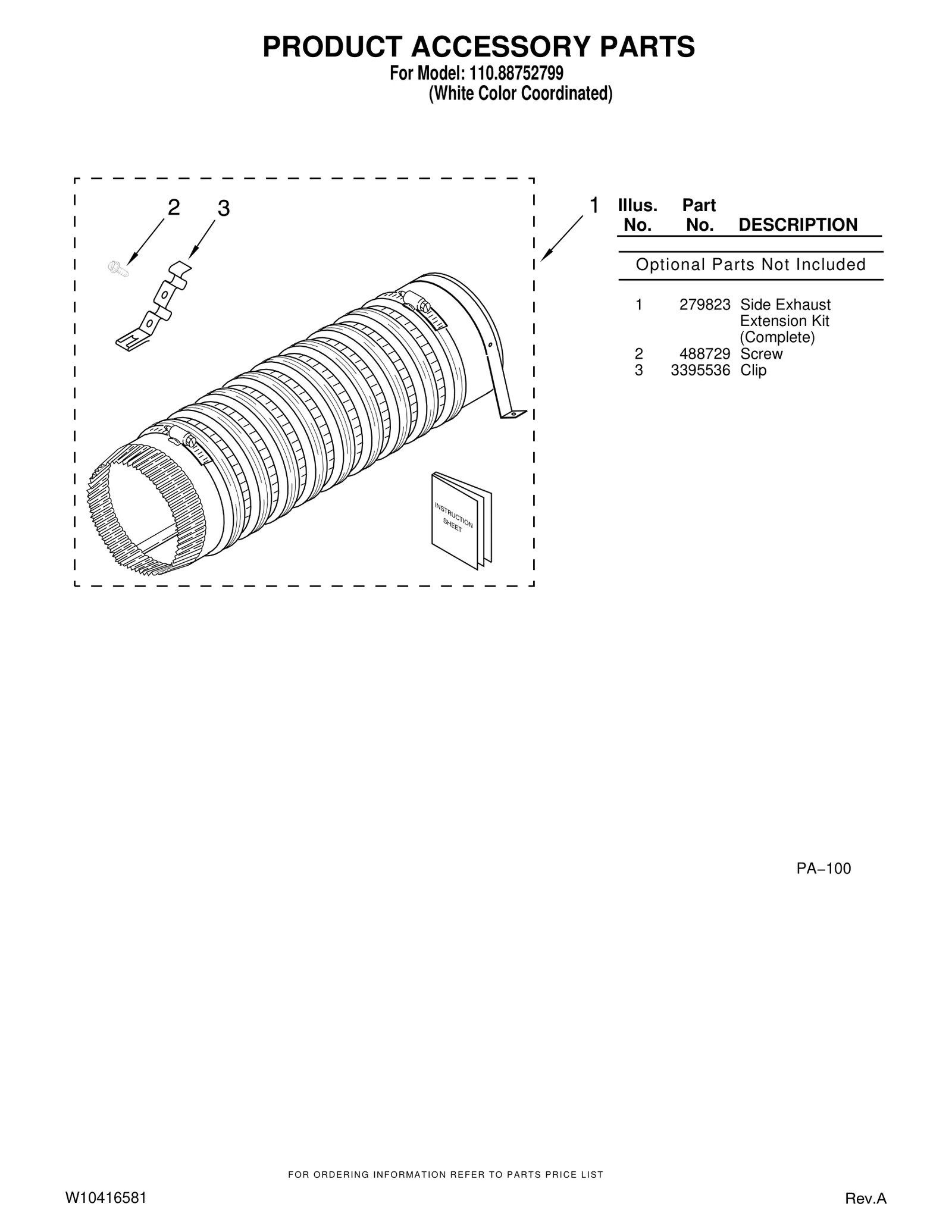 PRODUCT ACCESSORY PARTS