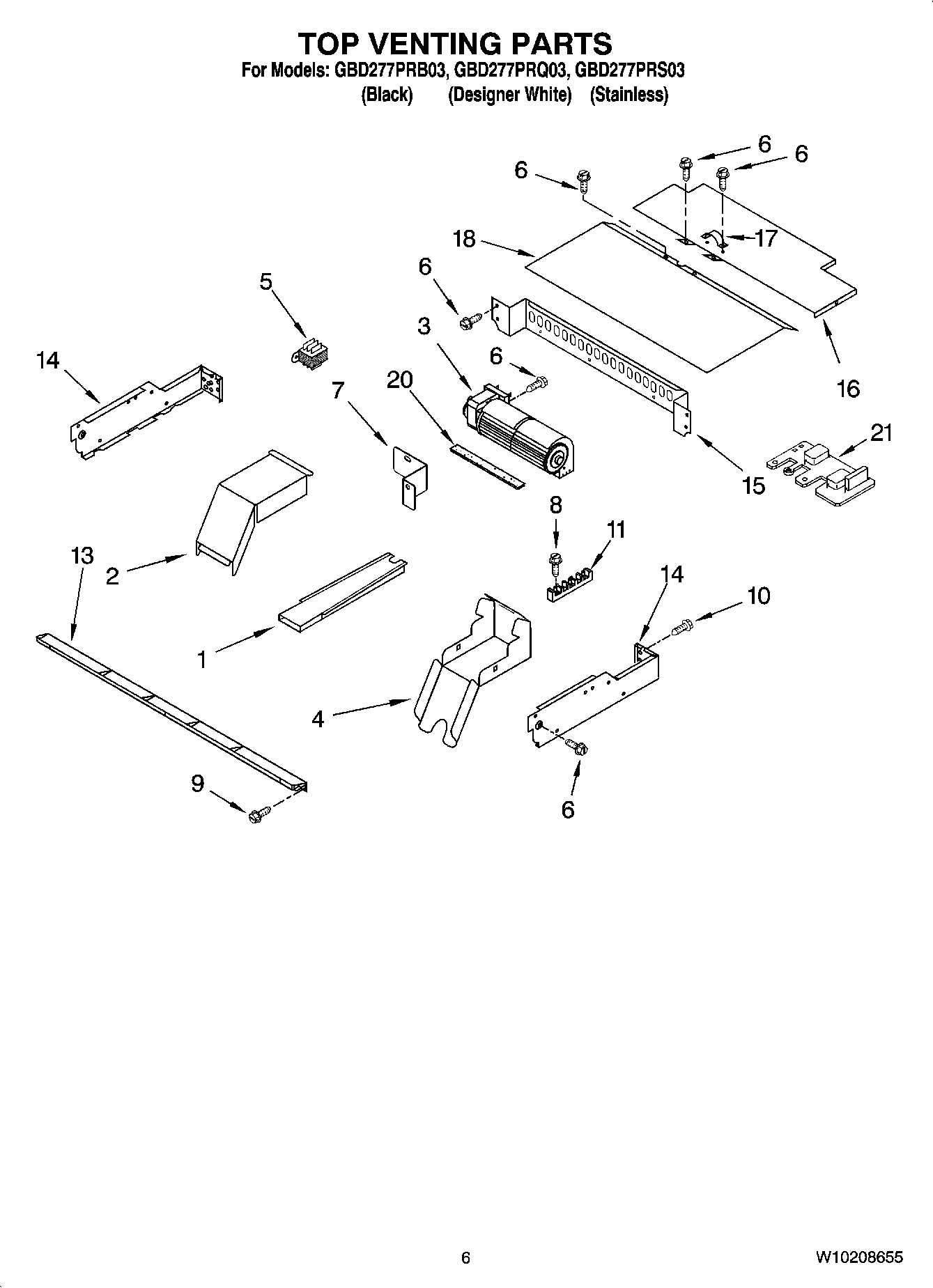 05 - TOP VENTING PARTS, OPTIONAL PARTS