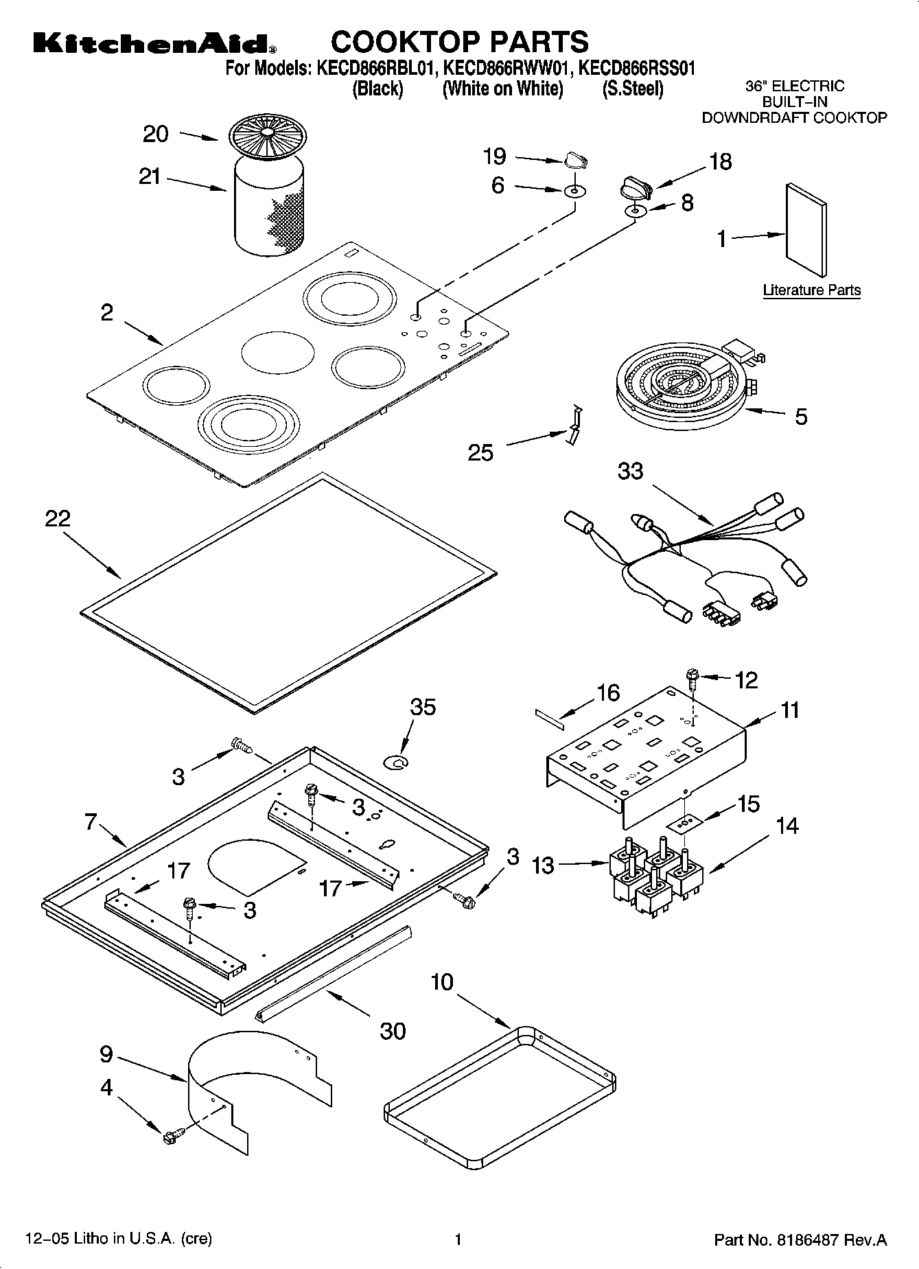 01 - COOKTOP PARTS