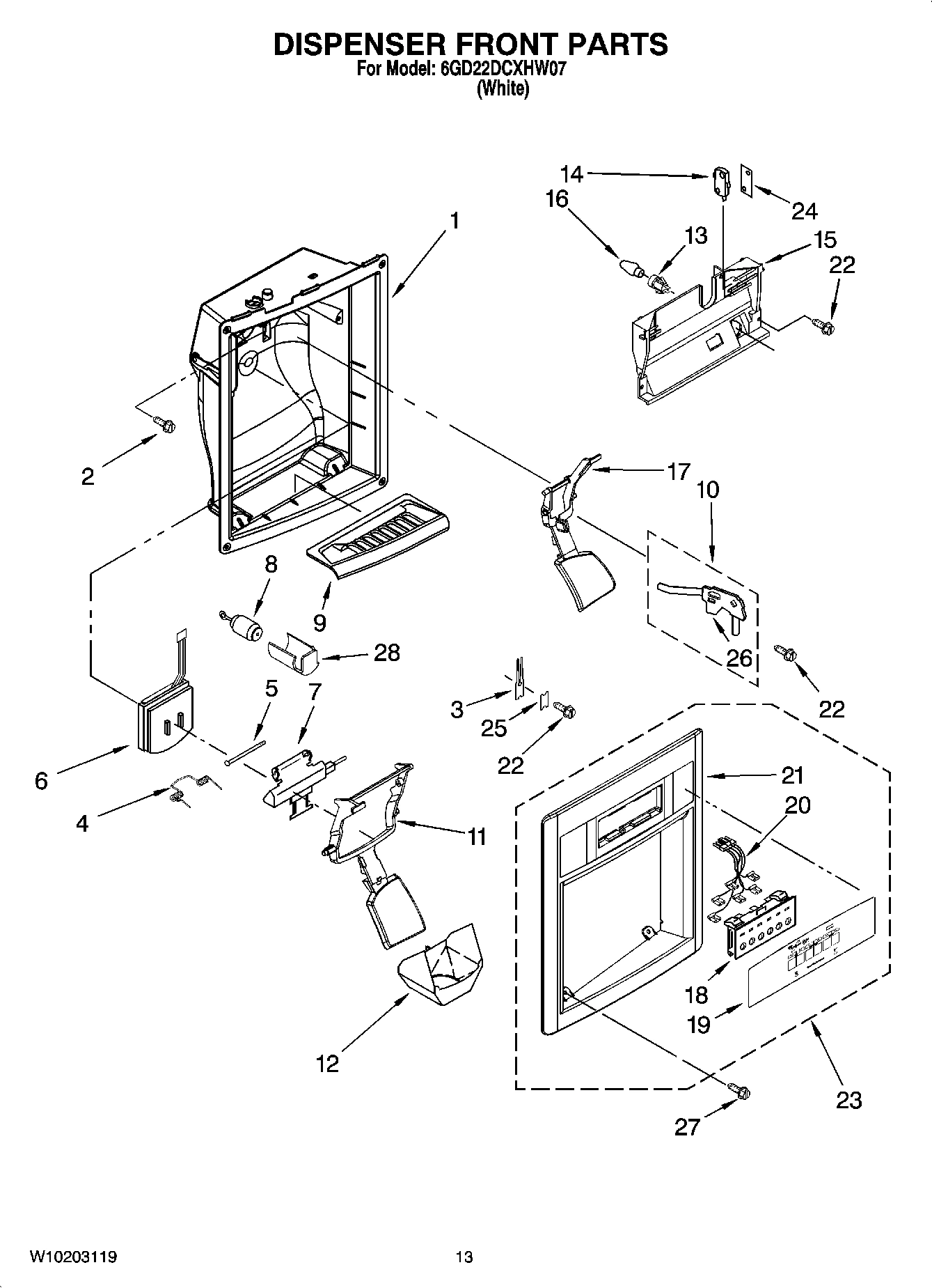 09 - DISPENSER FRONT PARTS