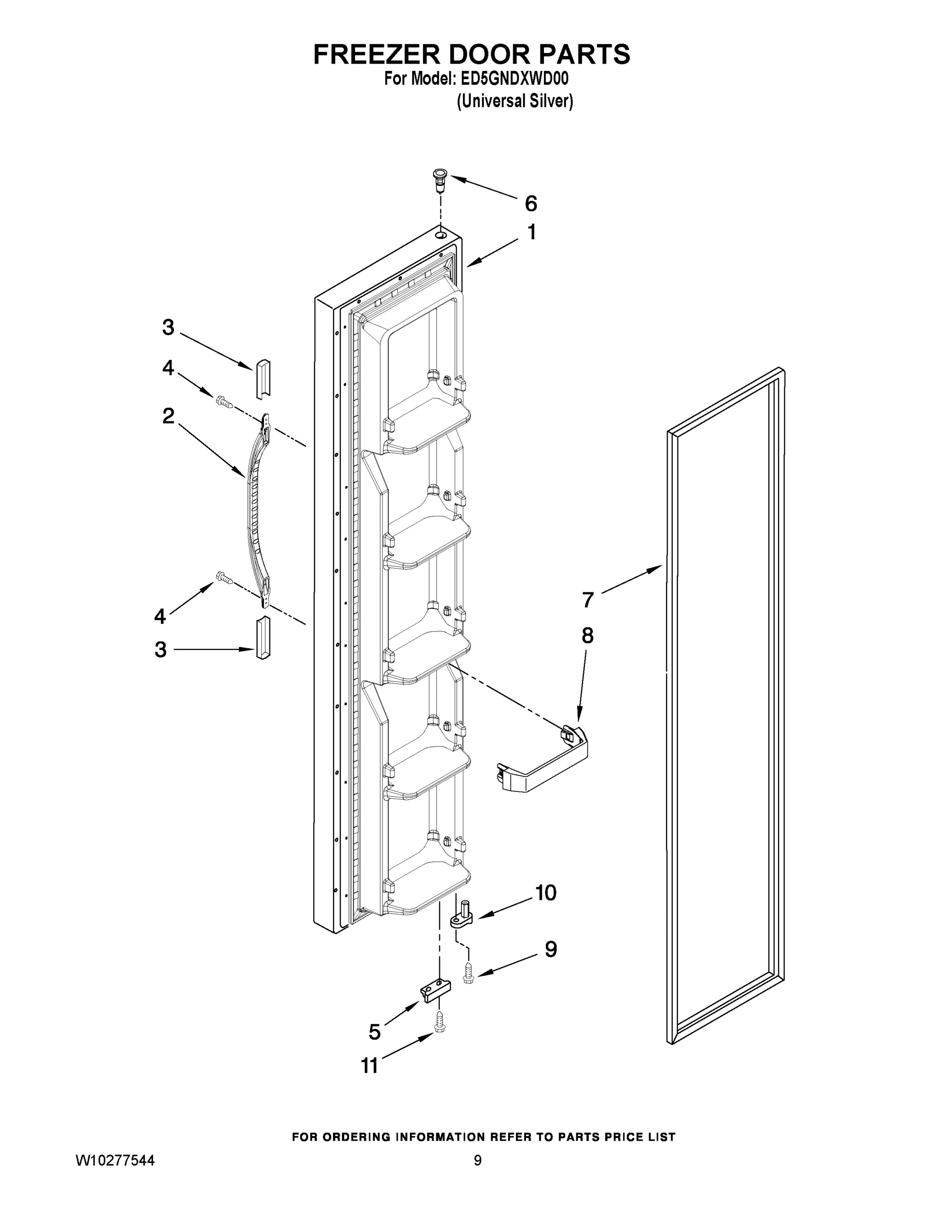 07 - FREEZER DOOR PARTS