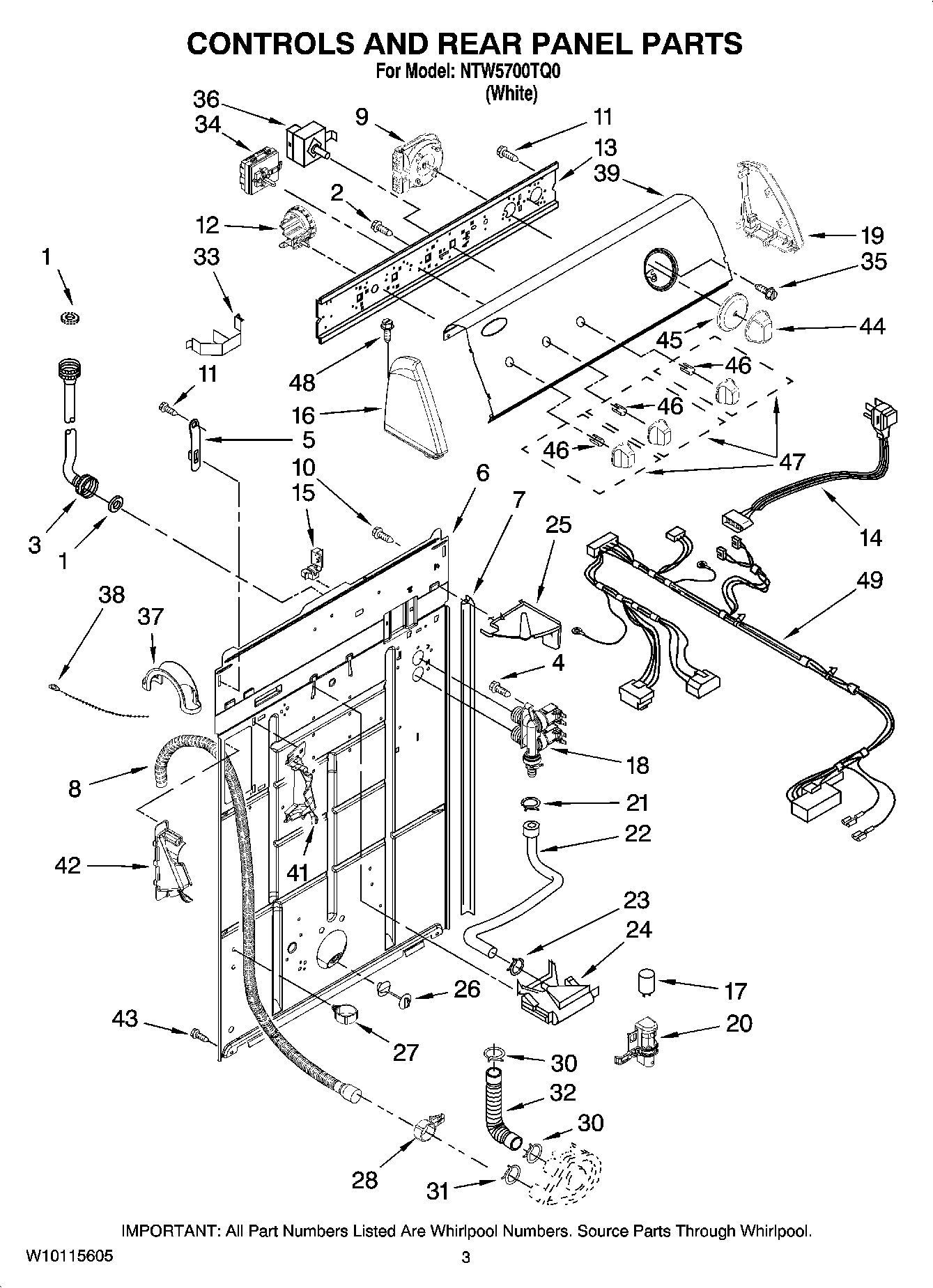 02 - CONTROLS AND REAR PANEL PARTS