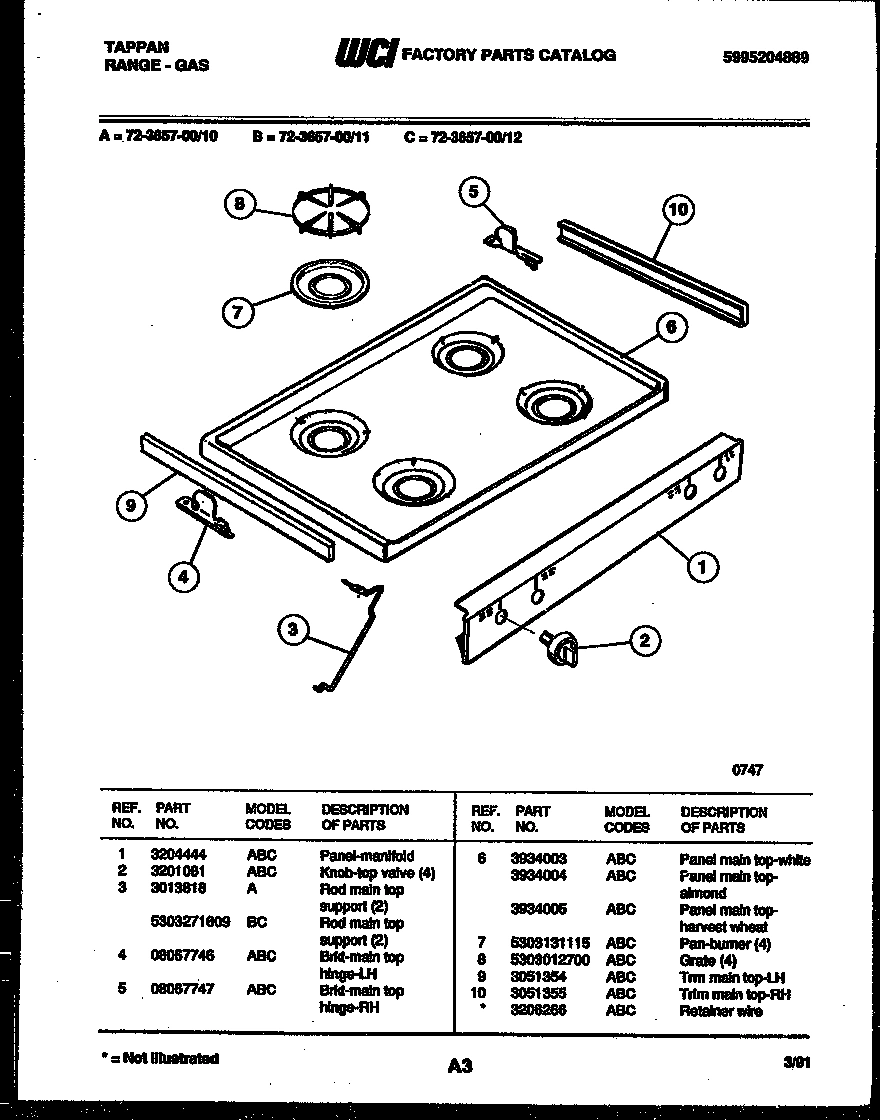 03 - COOKTOP PARTS