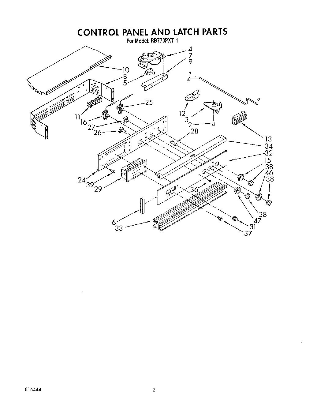 02 - CONTROL PANEL AND LATCH