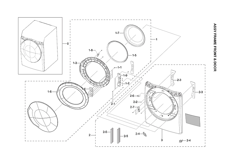 Front Frame & Door Assembly