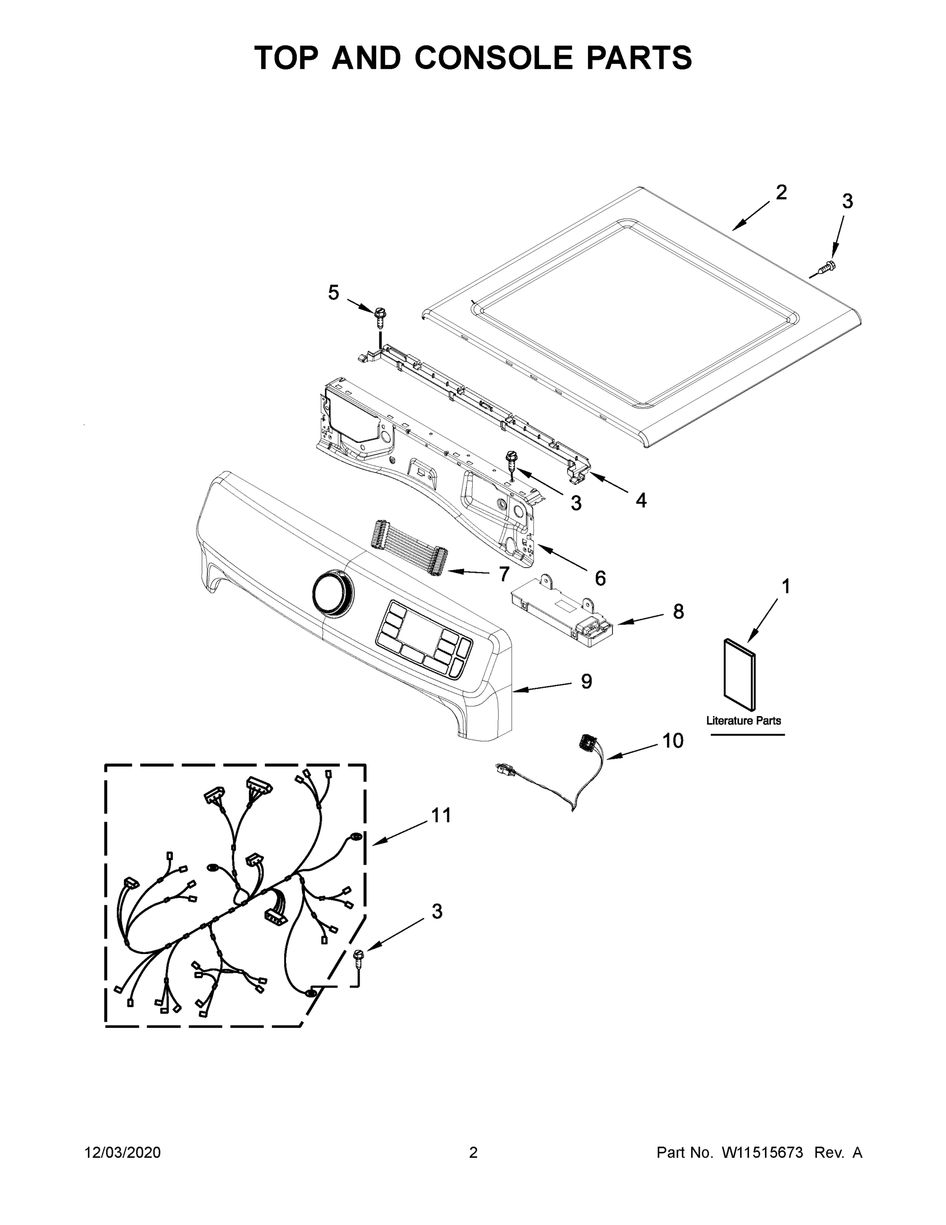 02 - TOP AND CONSOLE PARTS