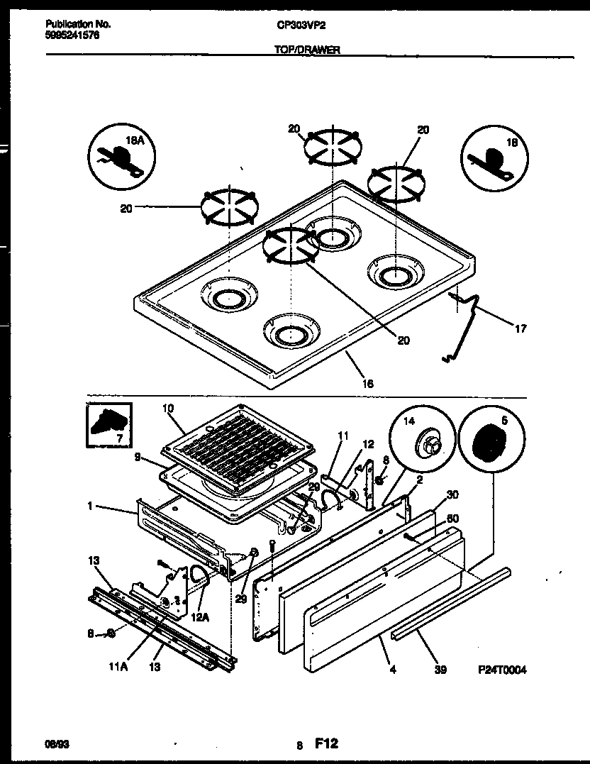 05 - COOKTOP AND BROILER DRAWER PARTS