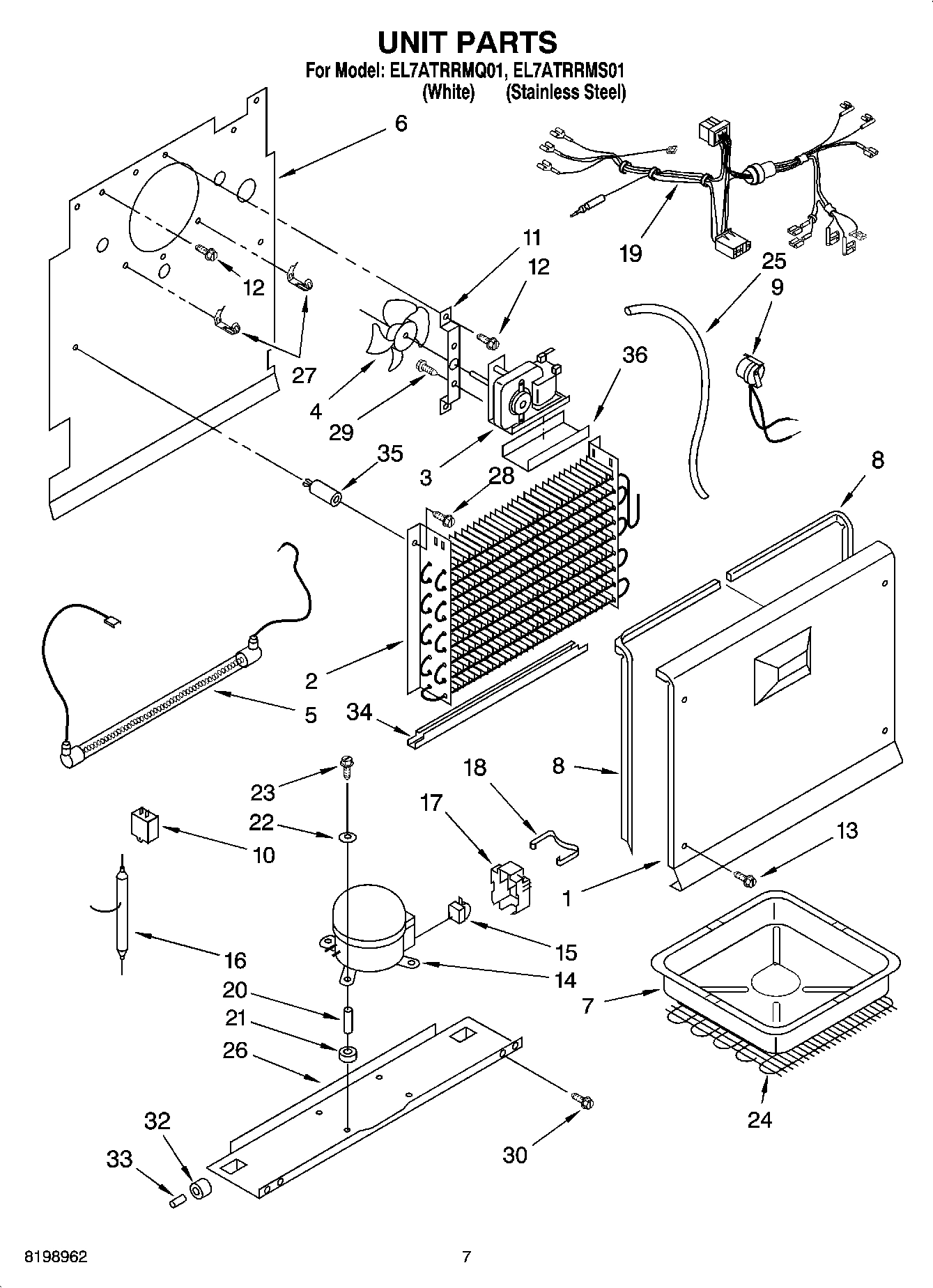 04 - UNIT PARTS, OPTIONAL PARTS (NOT INCLUDED)