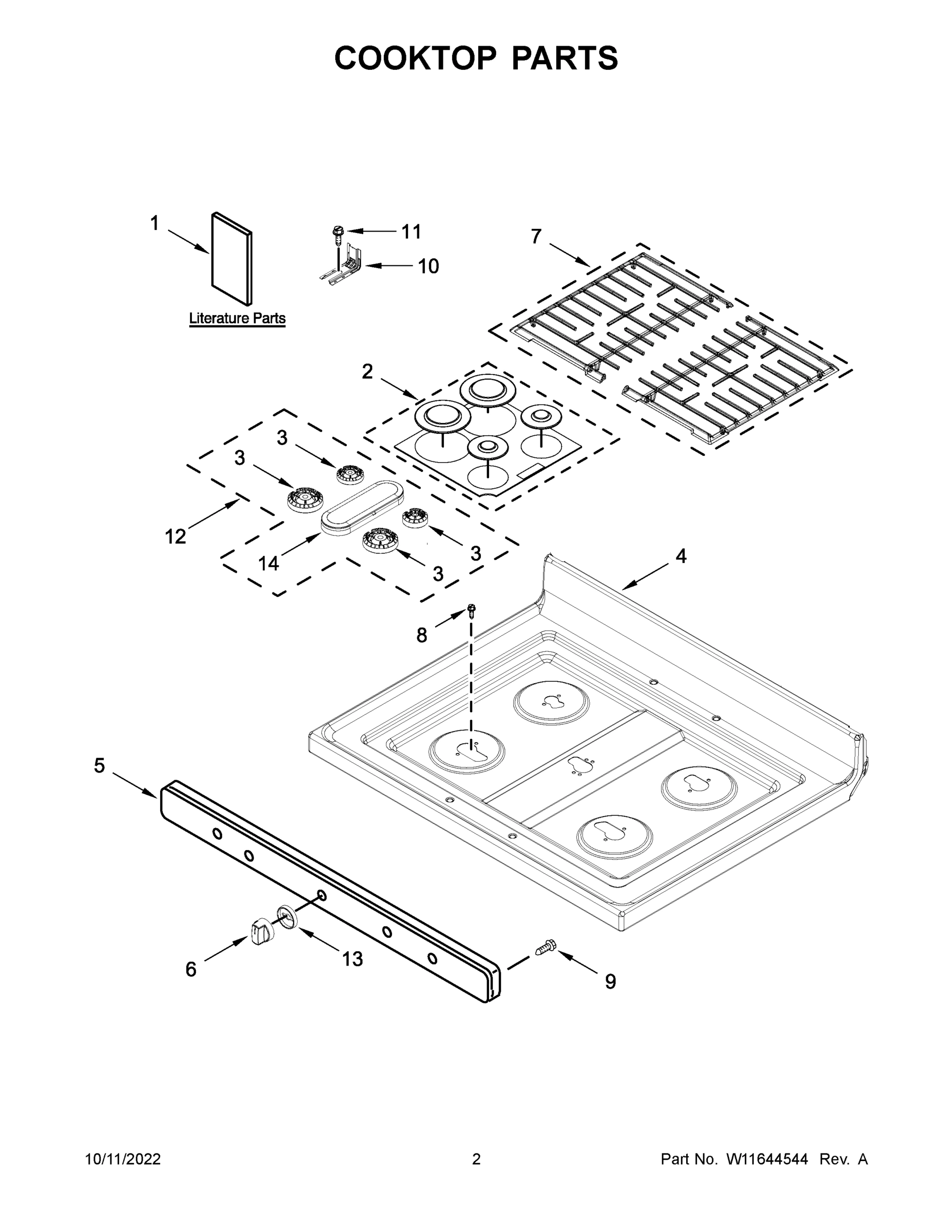 02 - COOKTOP PARTS