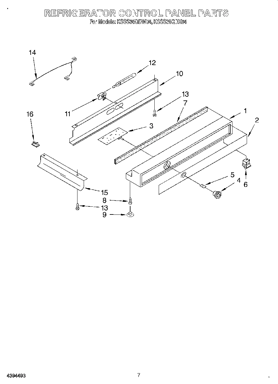 05 - REFRIGERATOR CONTROL PANEL