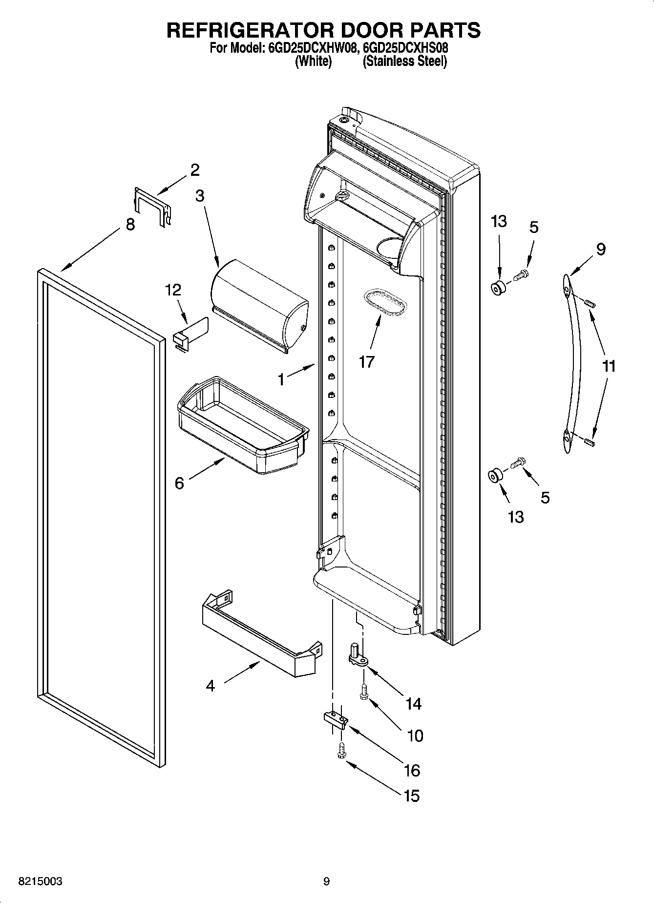 06 - REFRIGERATOR DOOR PARTS