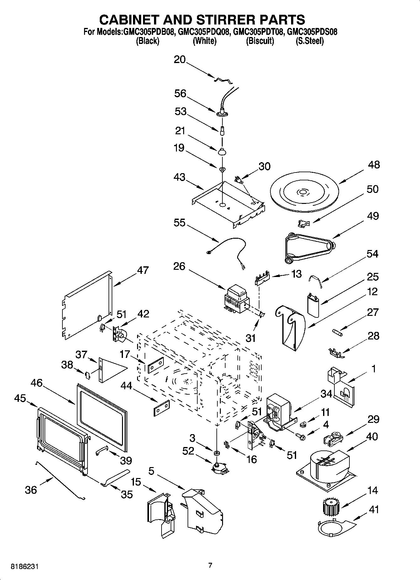 06 - CABINET AND STIRRER PARTS
