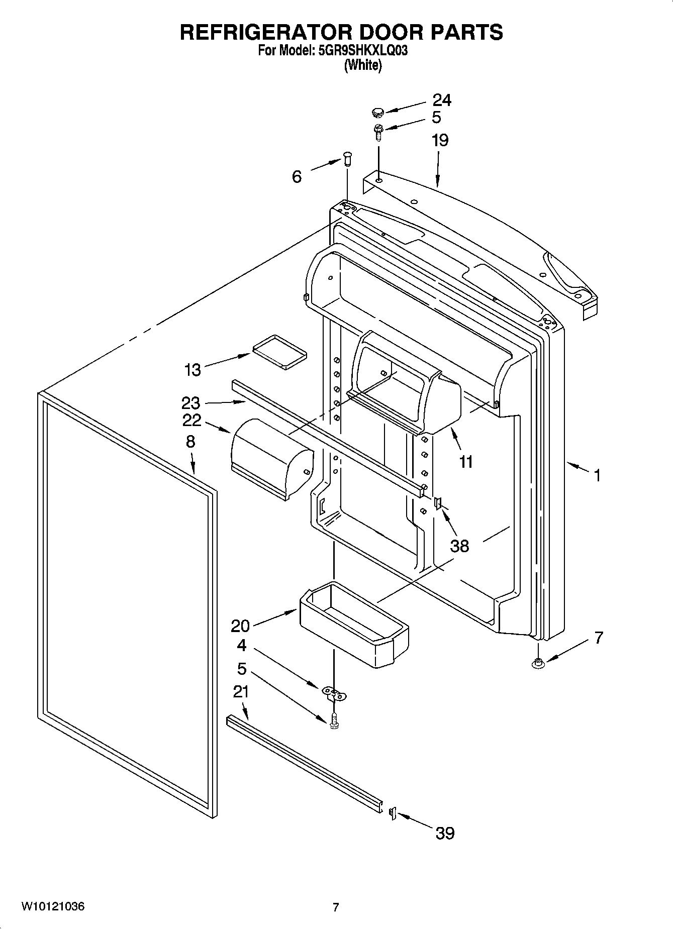 04 - REFRIGERATOR DOOR PARTS