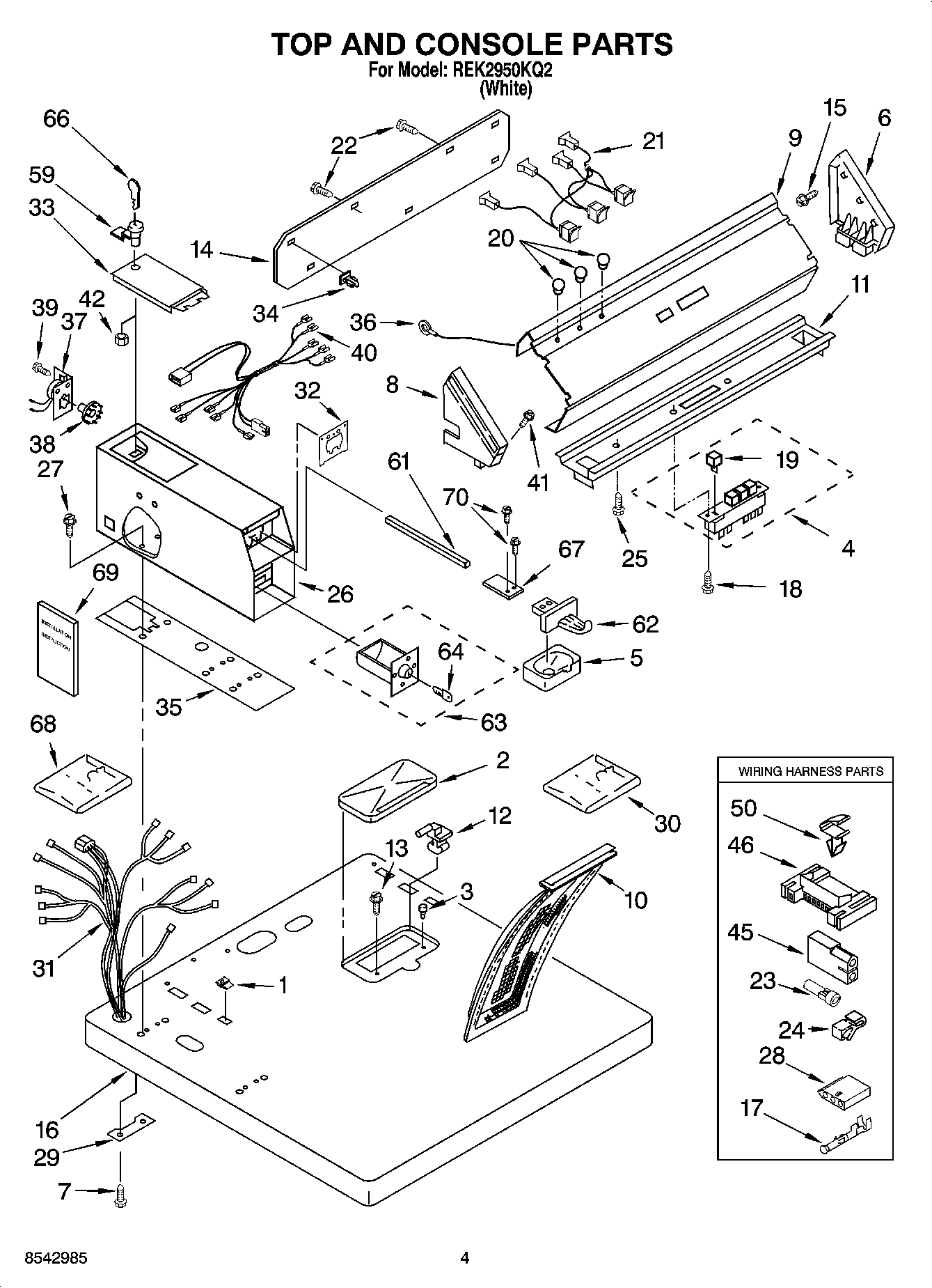 02 - TOP AND CONSOLE PARTS