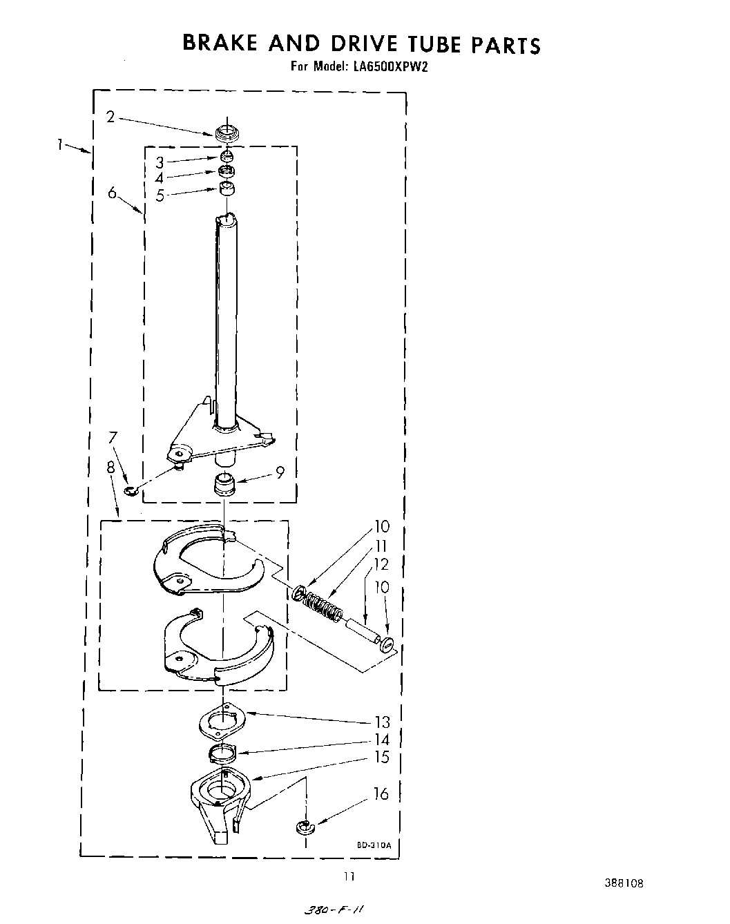 09 - BRAKE AND DRIVE TUBE