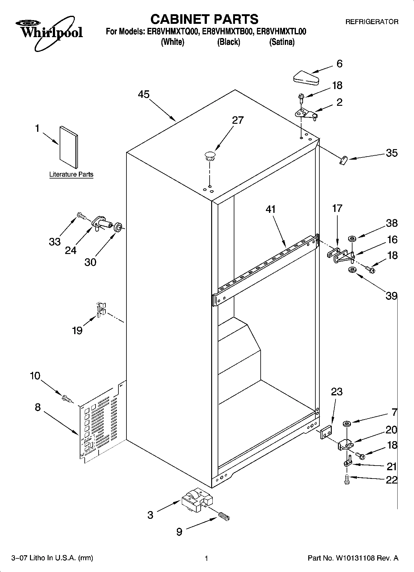 01 - CABINET PARTS