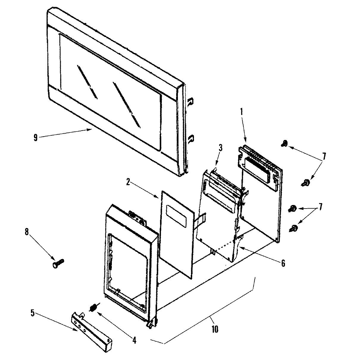 02 - CONTROL PANEL/DOOR ASSEMBLY (ACO1180AS)