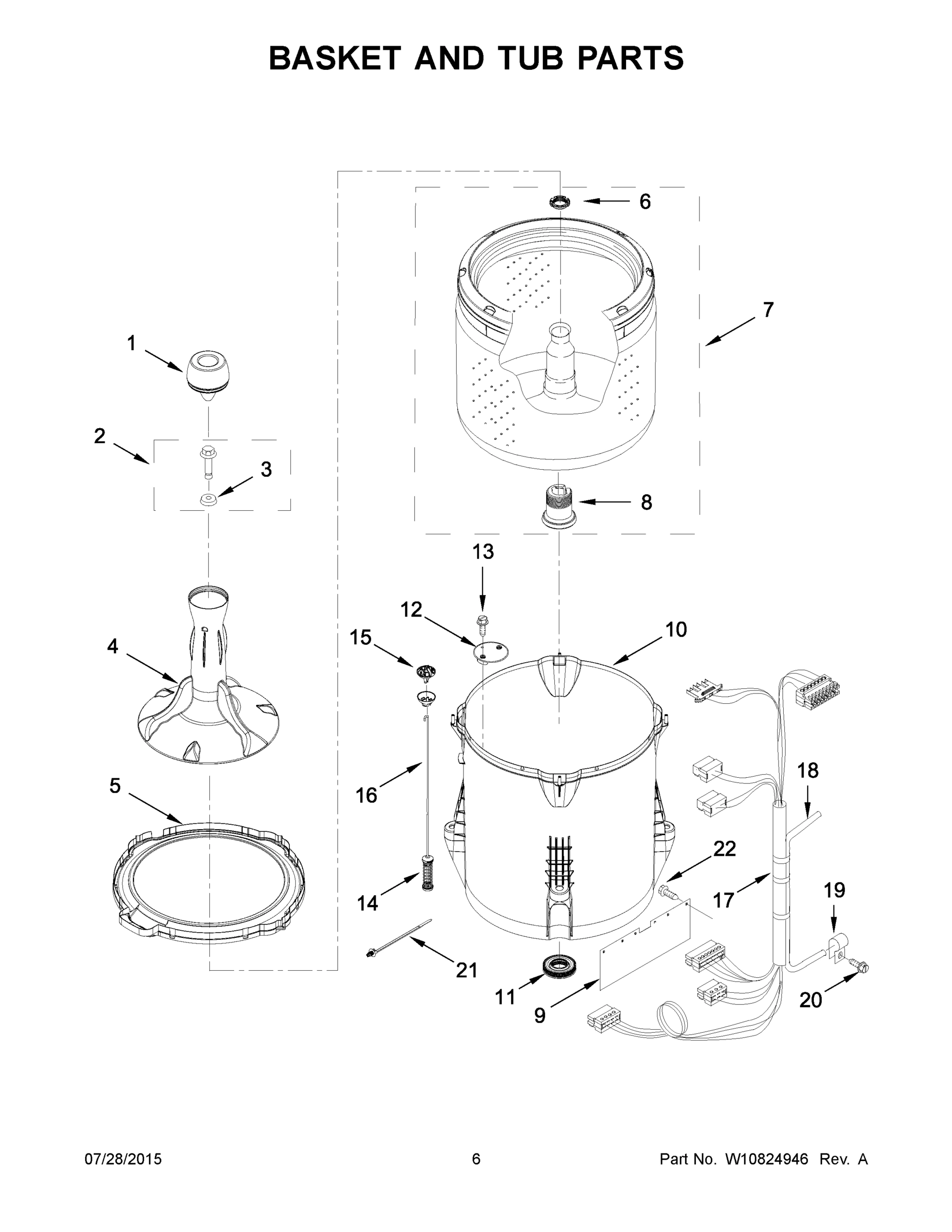04 - BASKET AND TUB PARTS