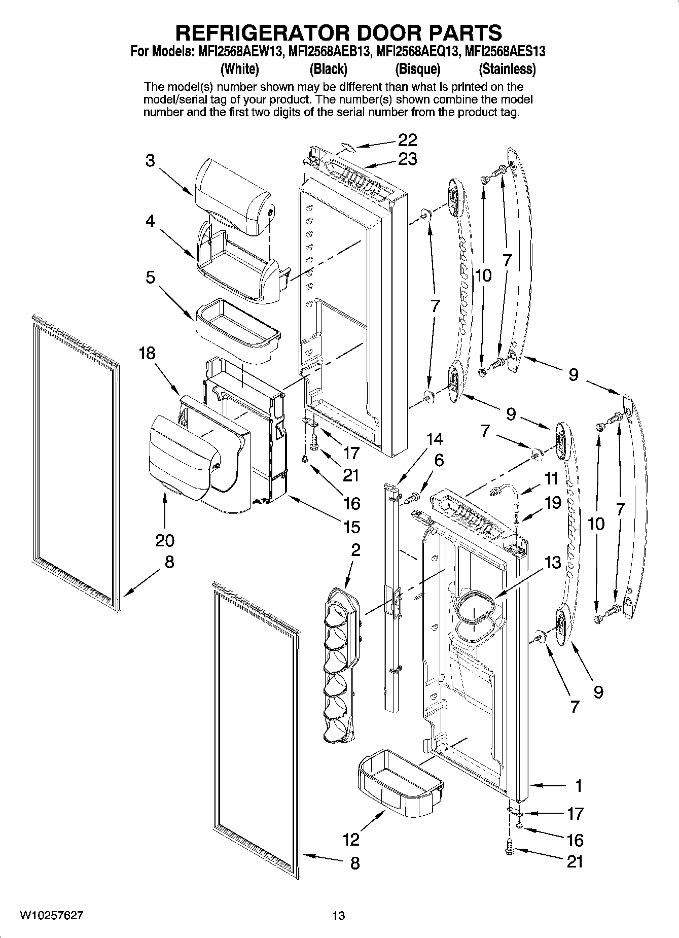 07 - REFRIGERATOR DOOR PARTS