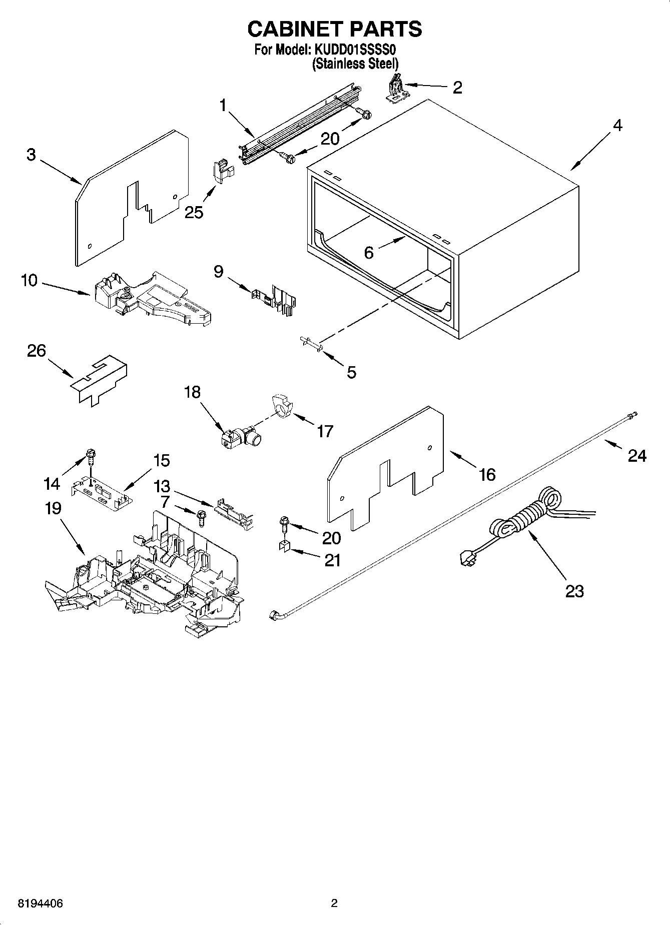 02 - CABINET PARTS
