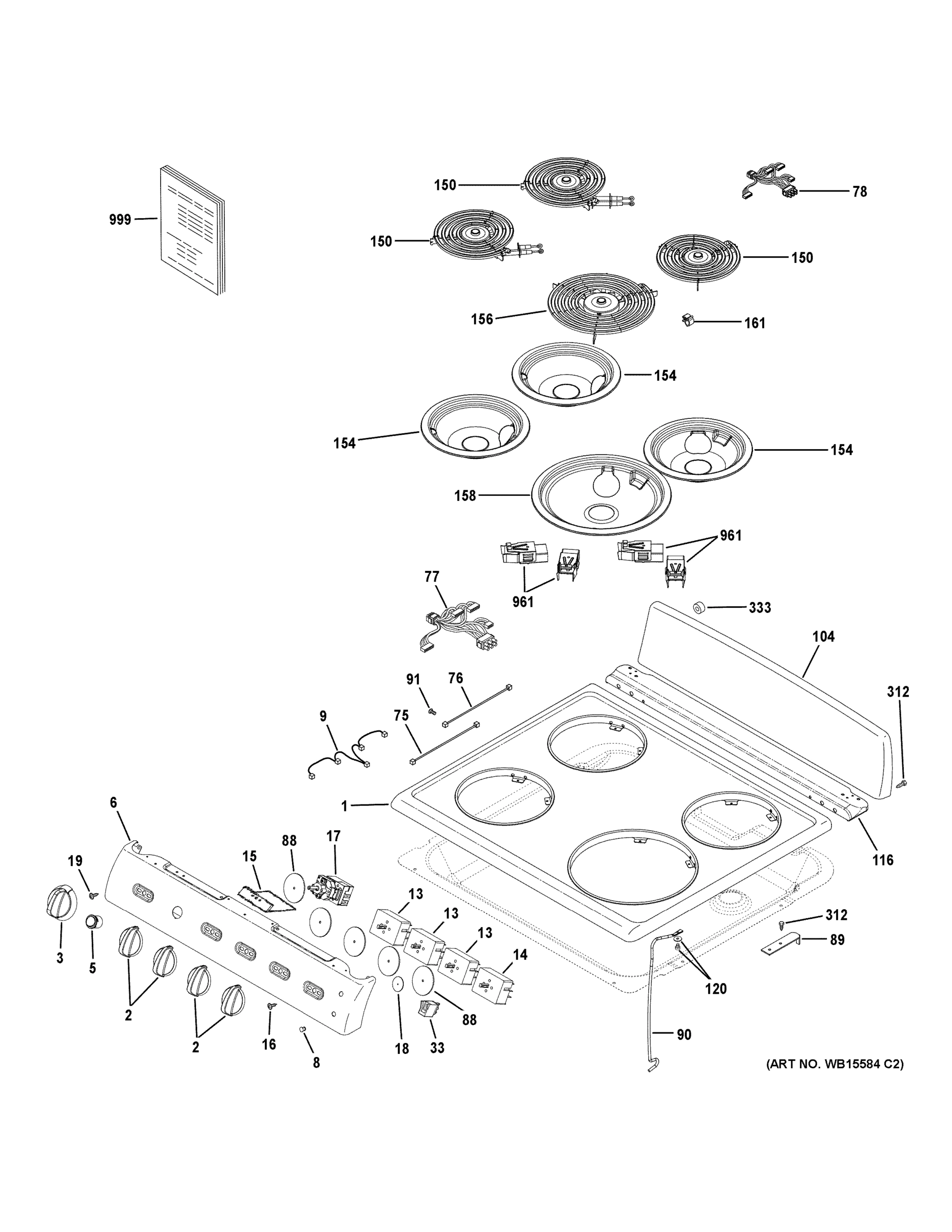 CONTROL PANEL & COOKTOP