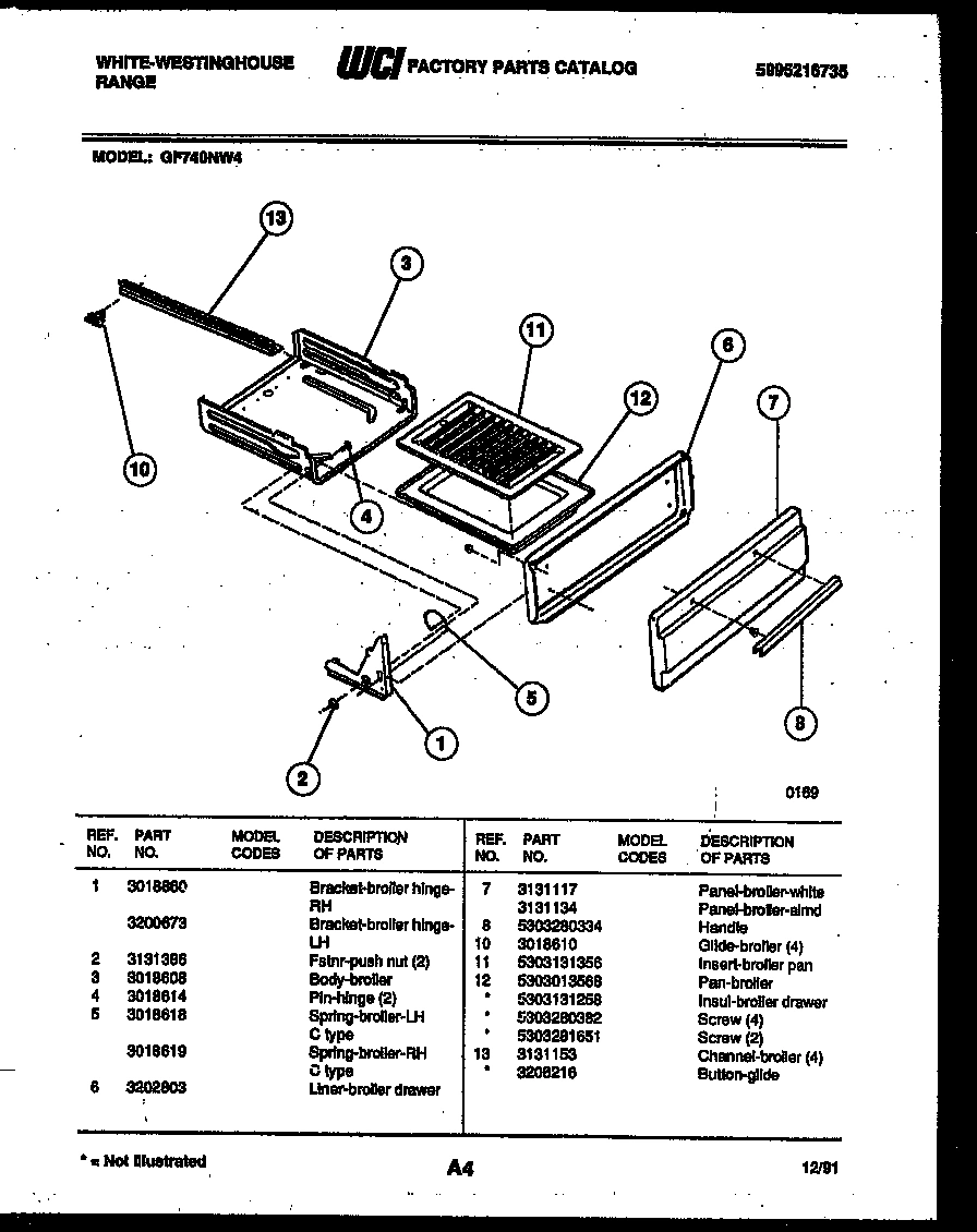 04 - BROILER DRAWER PARTS