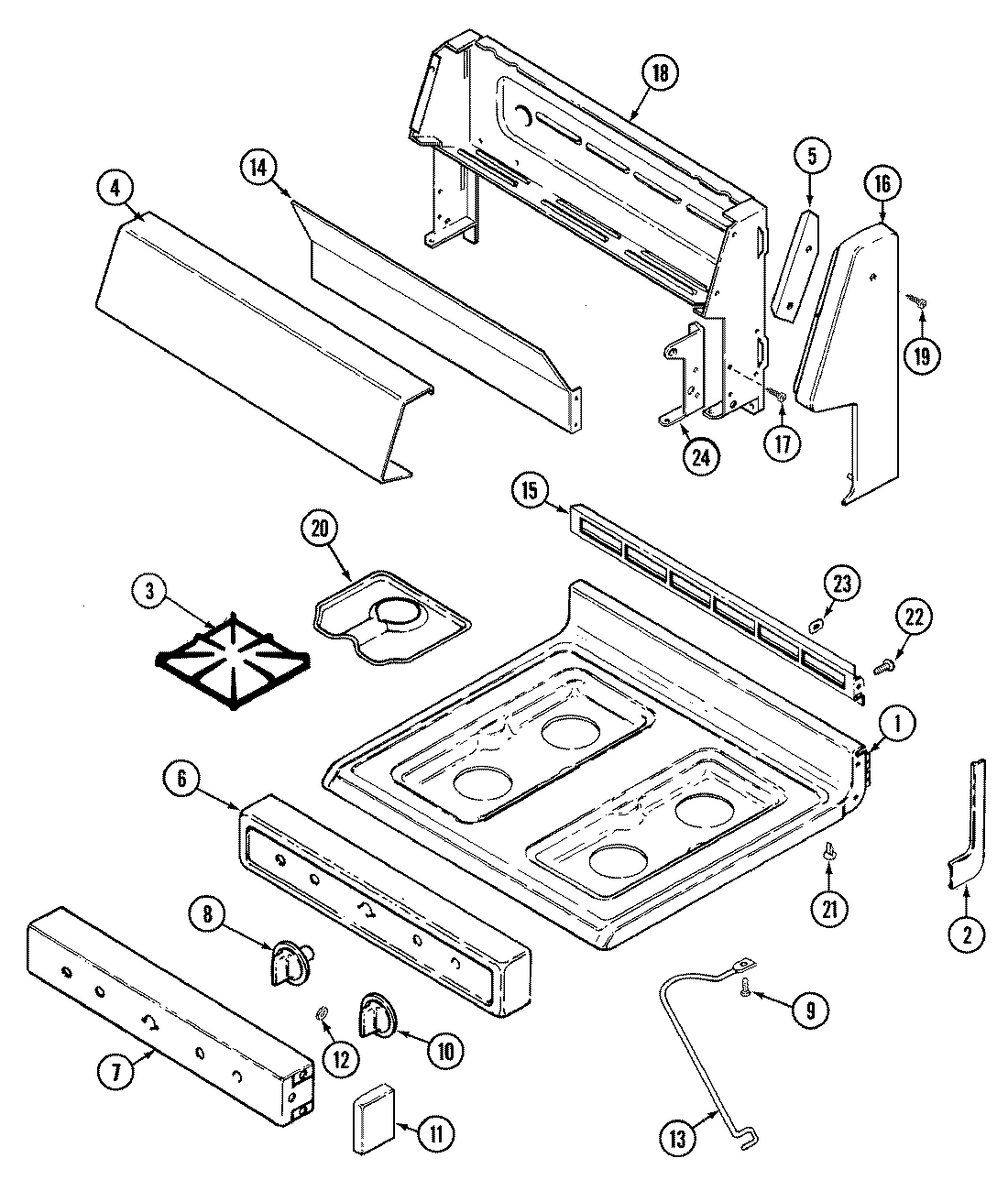 04 - TOP ASSEMBLY/CONTROL PANEL
