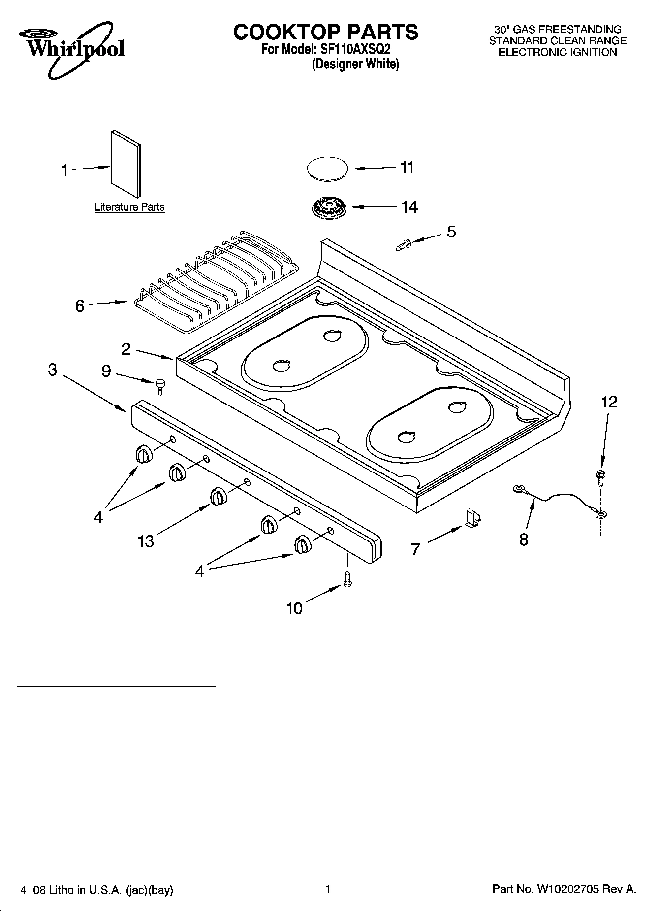 01 - COOKTOP PARTS
