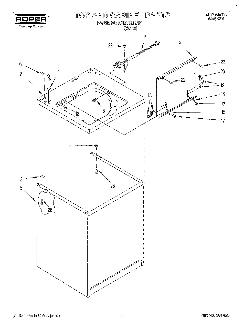 01 - TOP AND CABINET
