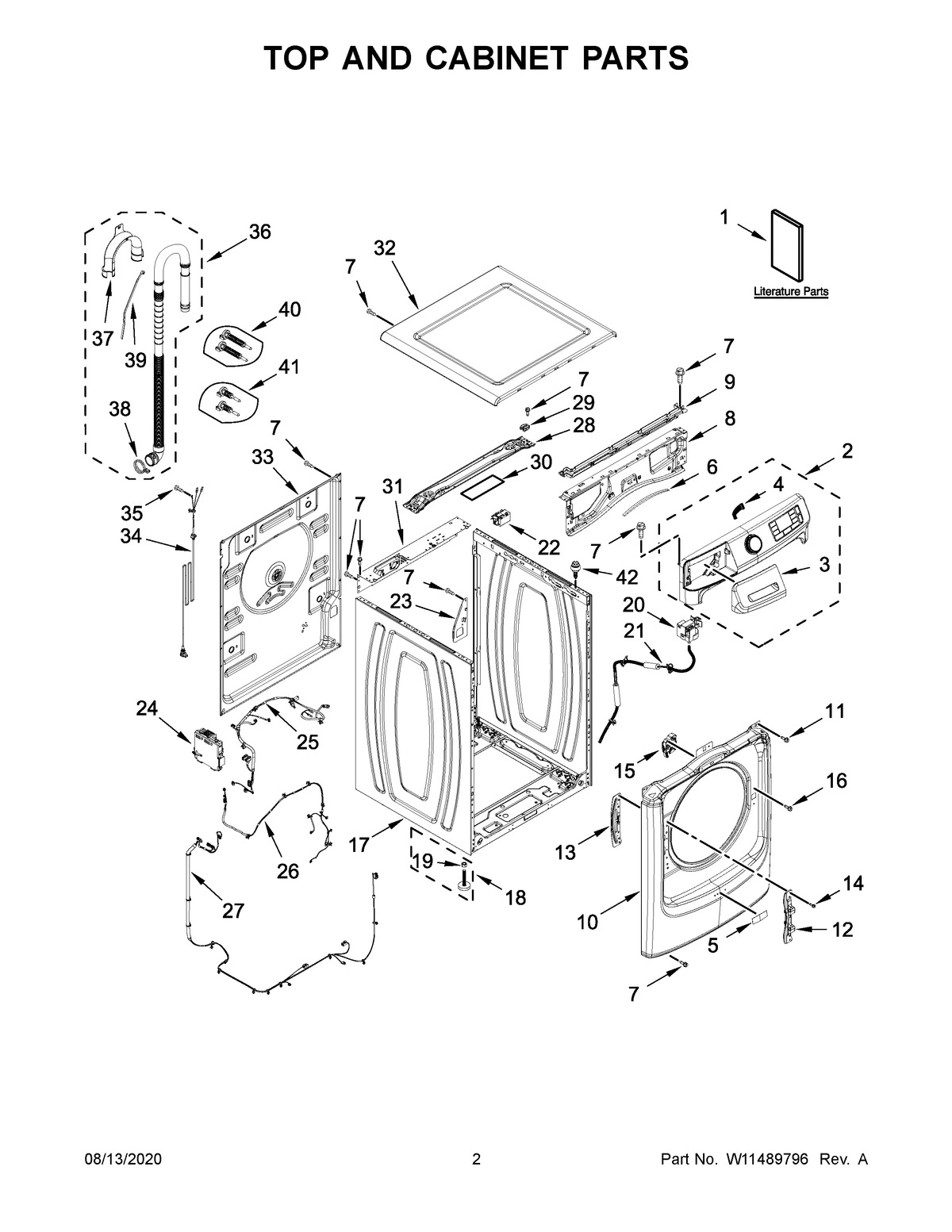 02 - TOP AND CABINET PARTS