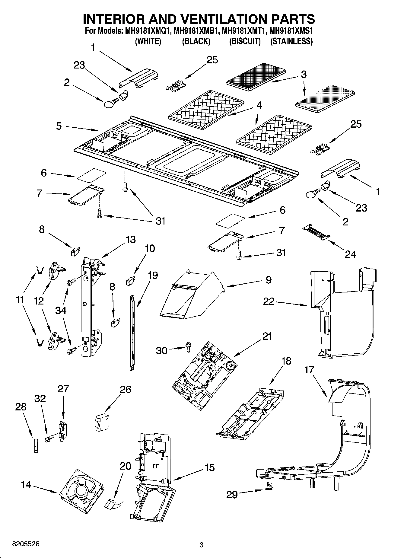03 - INTERIOR AND VENTILATION PARTS