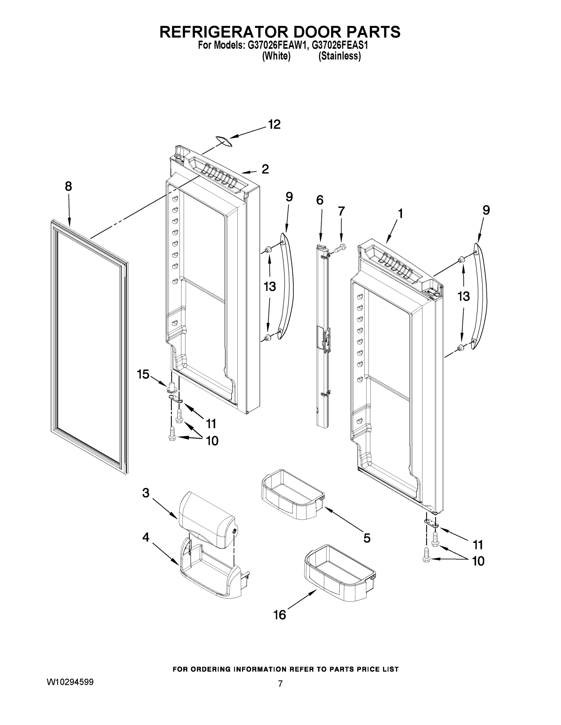 04 - REFRIGERATOR DOOR PARTS