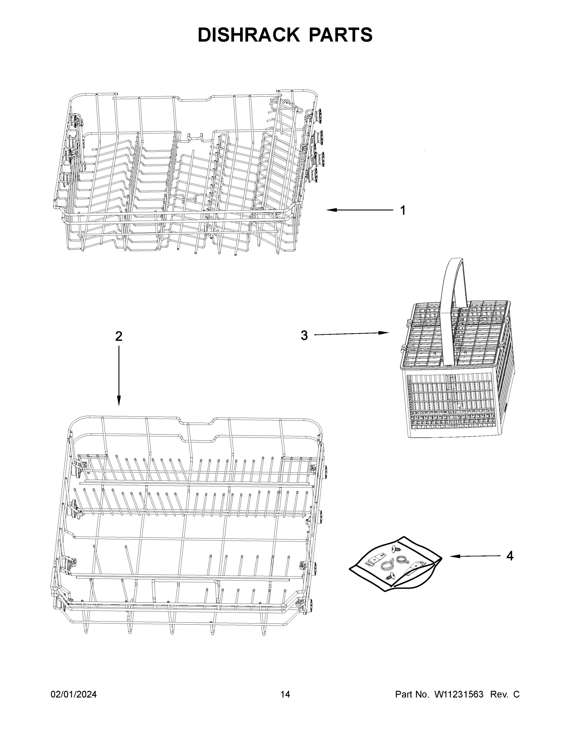 08 - DISHRACK PARTS