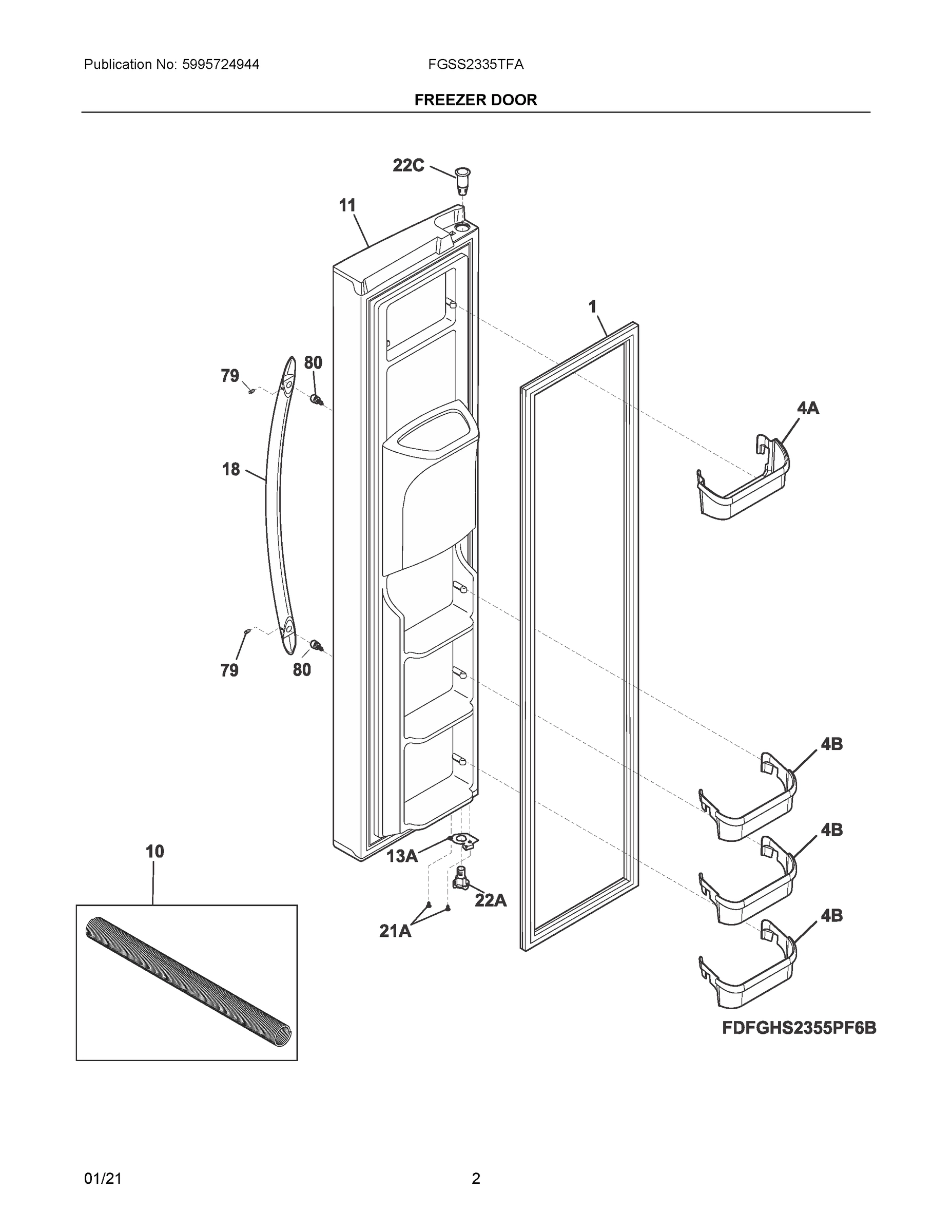 02 - FREEZER DOOR