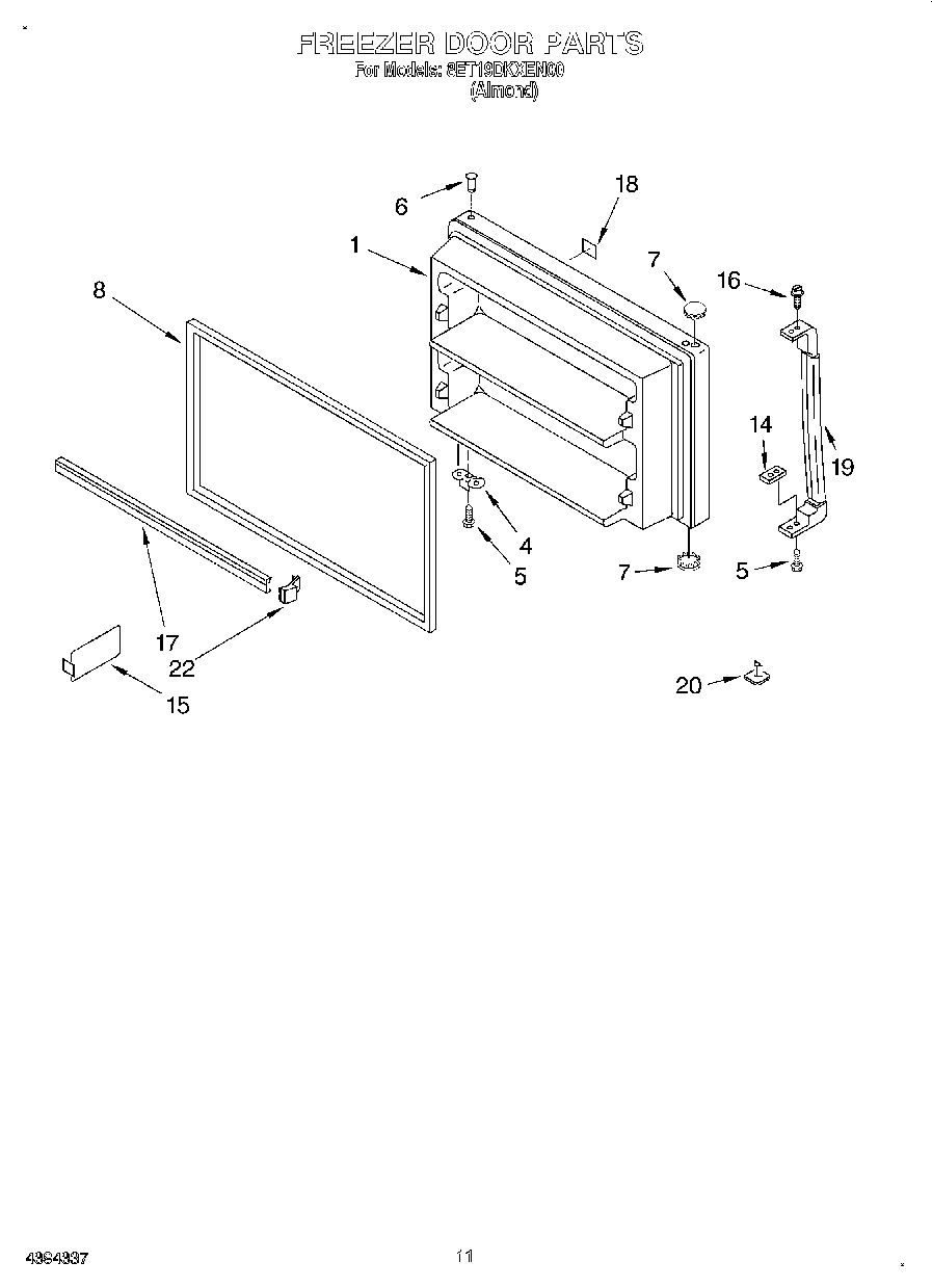 06 - FREEZER DOOR, LIT/OPTIONAL