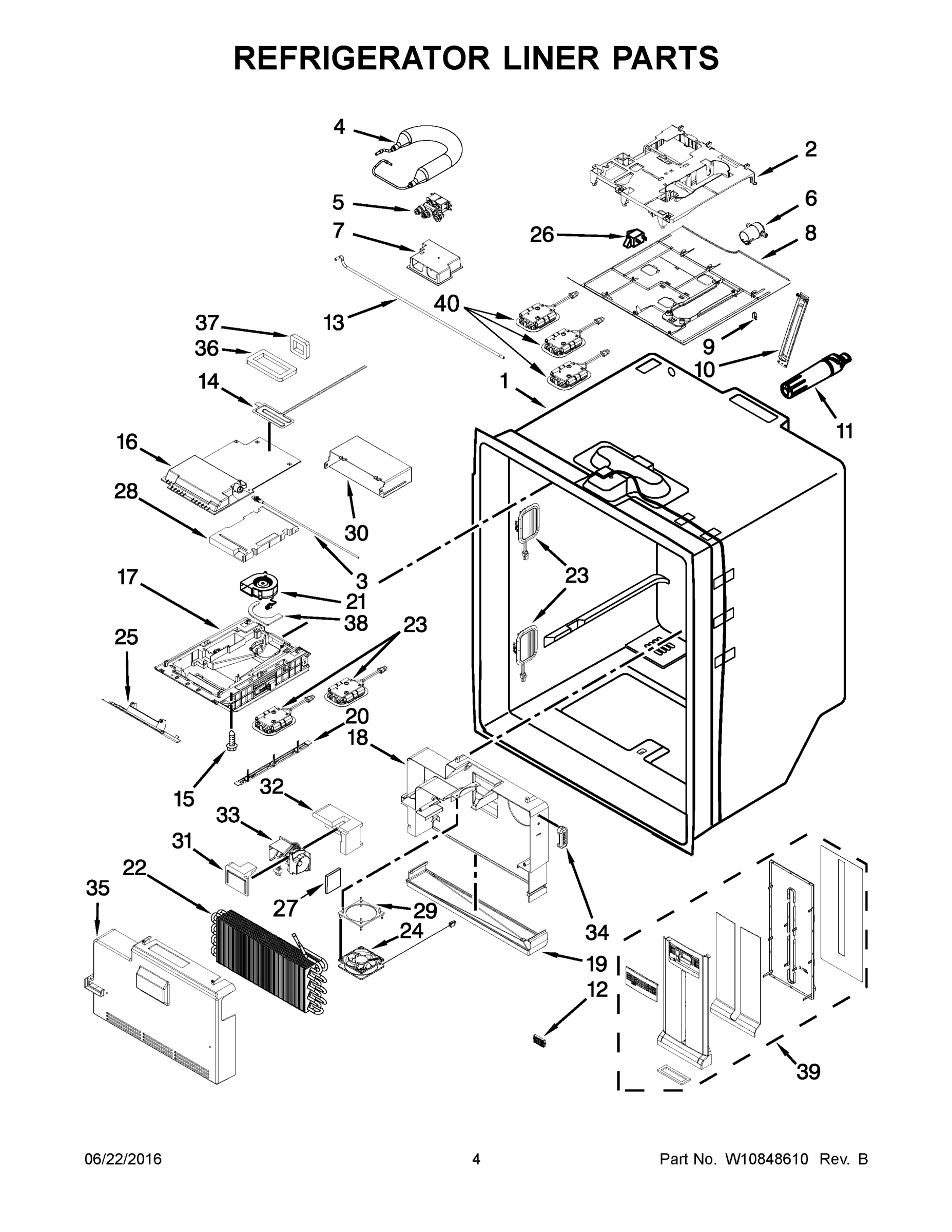 03 - REFRIGERATOR LINER PARTS