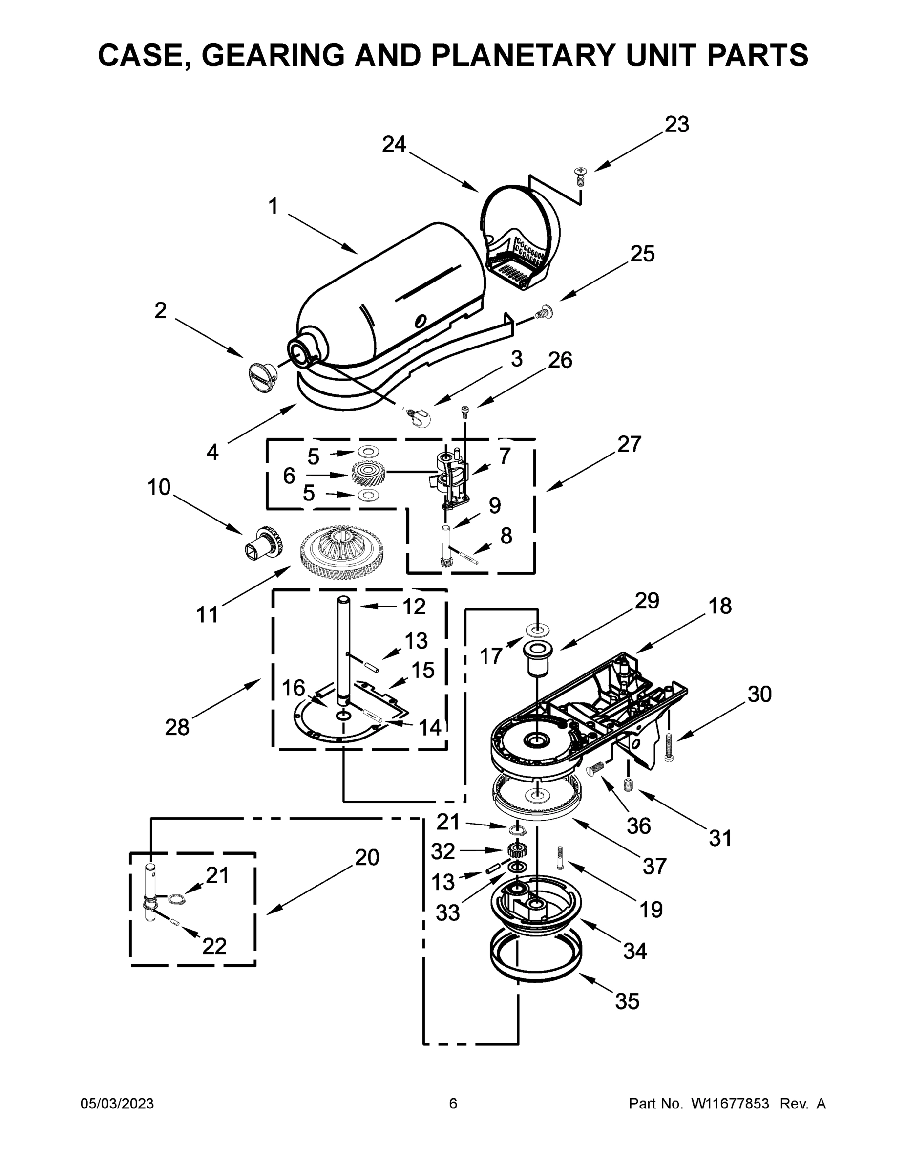 04 - CASE, GEARING AND PLANETARY UNIT PARTS