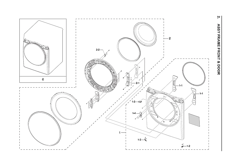 Front Frame & Door Assembly