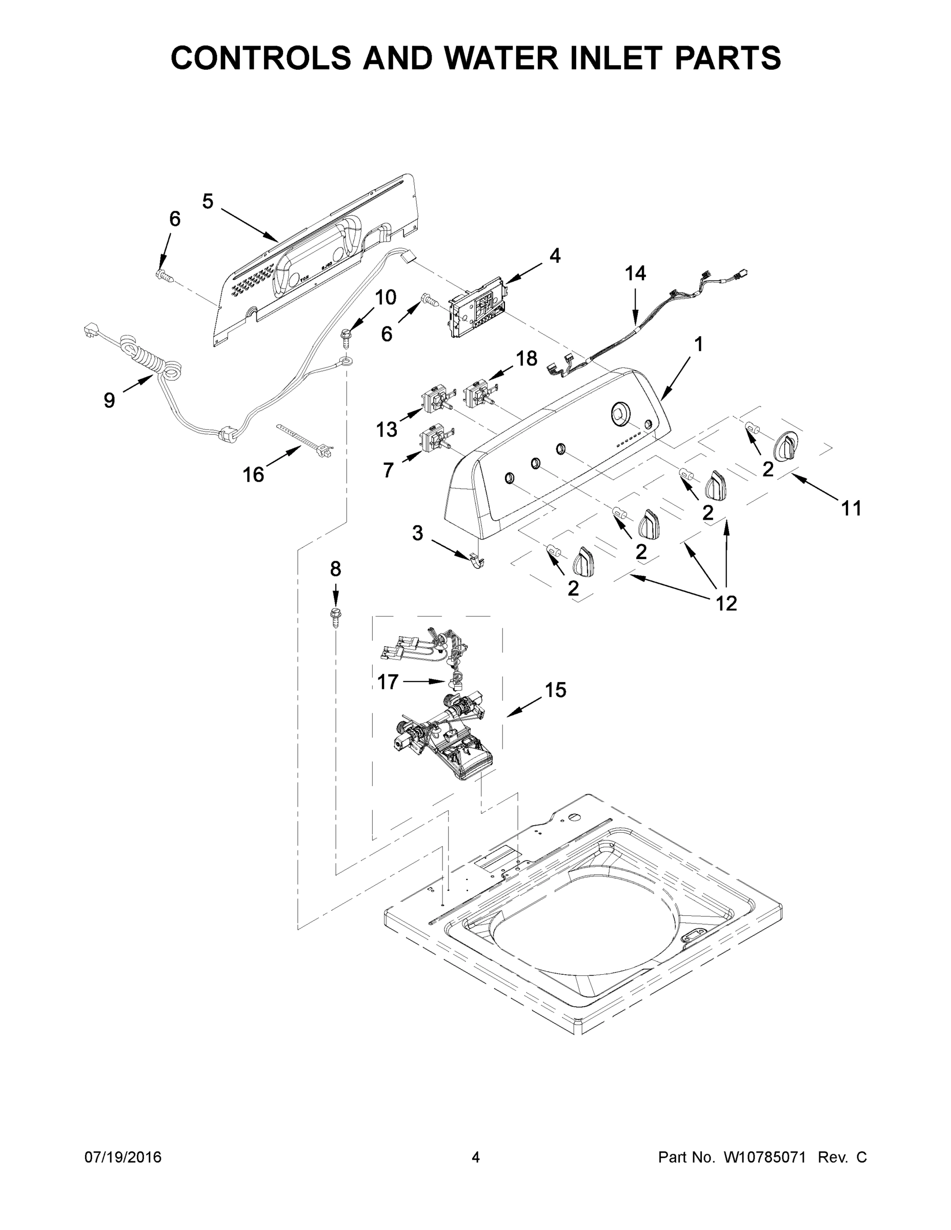03 - CONTROLS AND WATER INLET PARTS