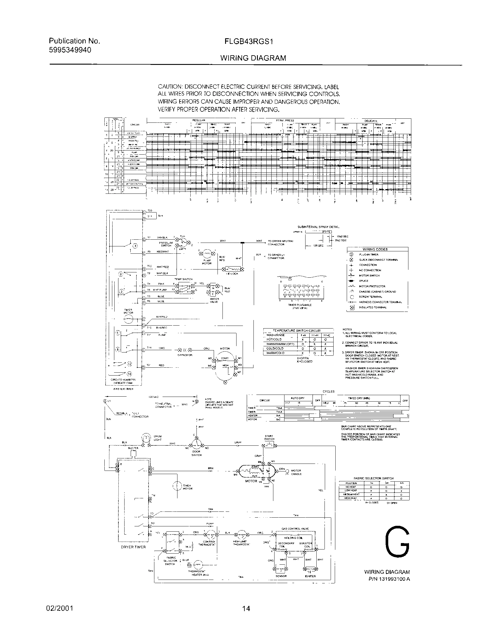14 - 131993100 WIRING DIAGRAM