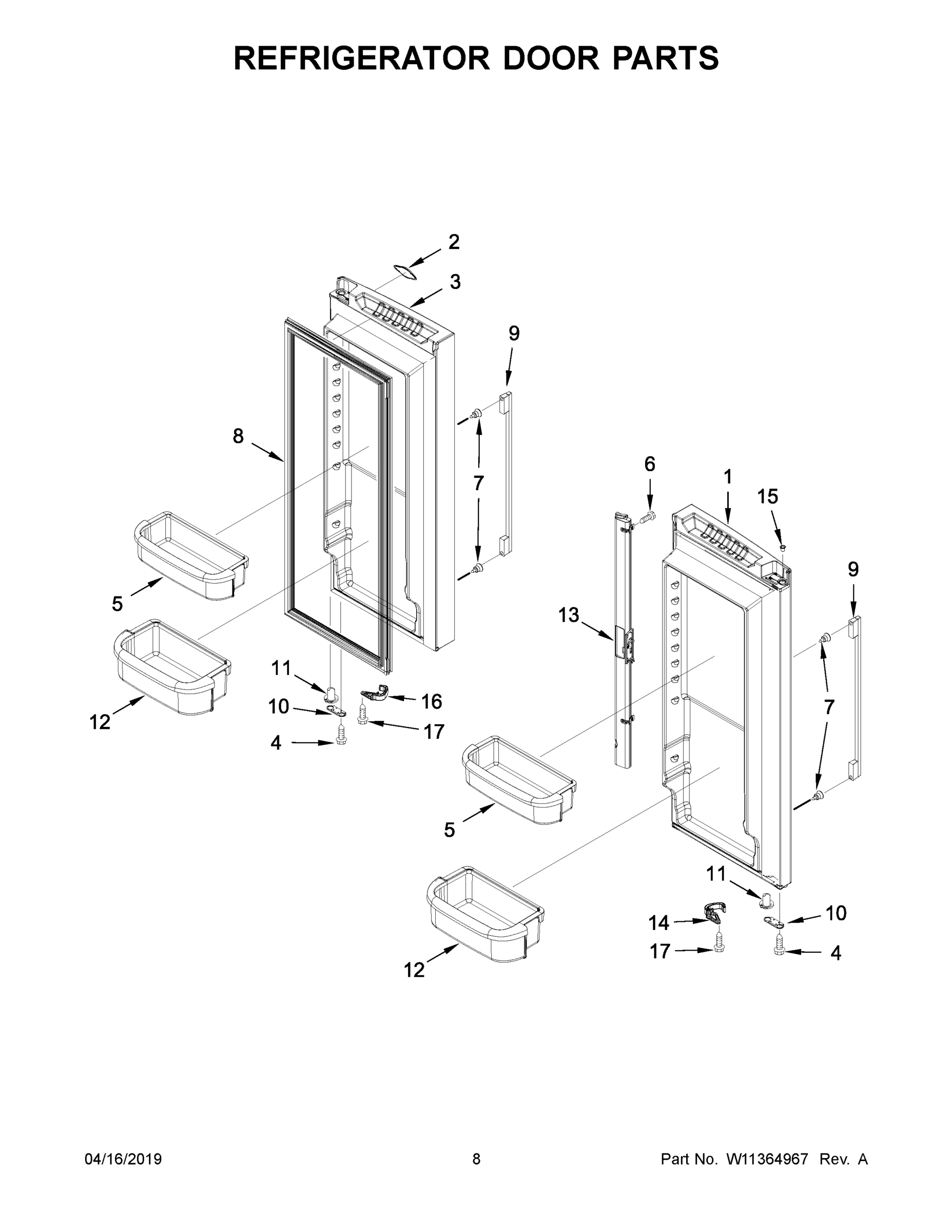 05 - REFRIGERATOR DOOR PARTS