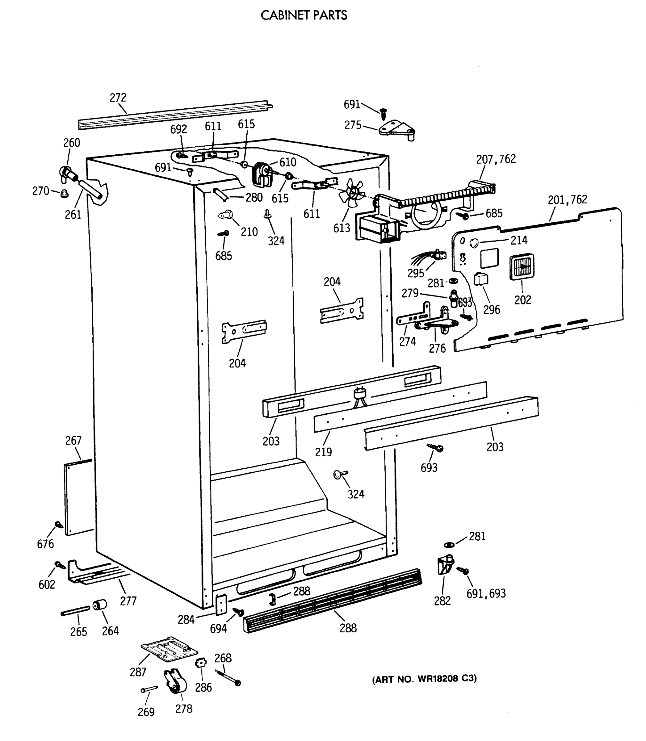 CABINET PARTS