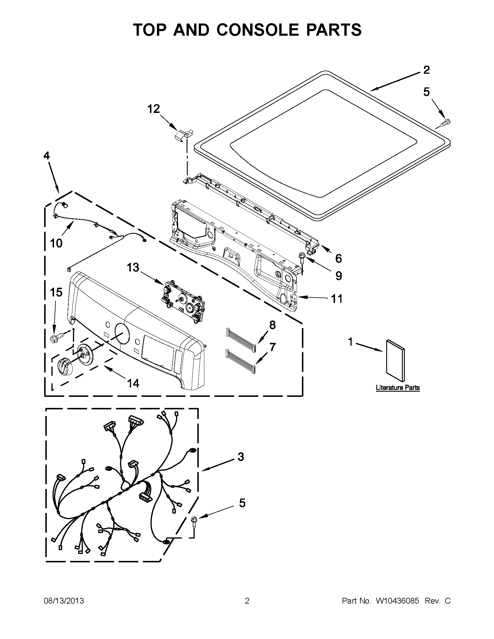 01 - TOP AND CONSOLE PARTS