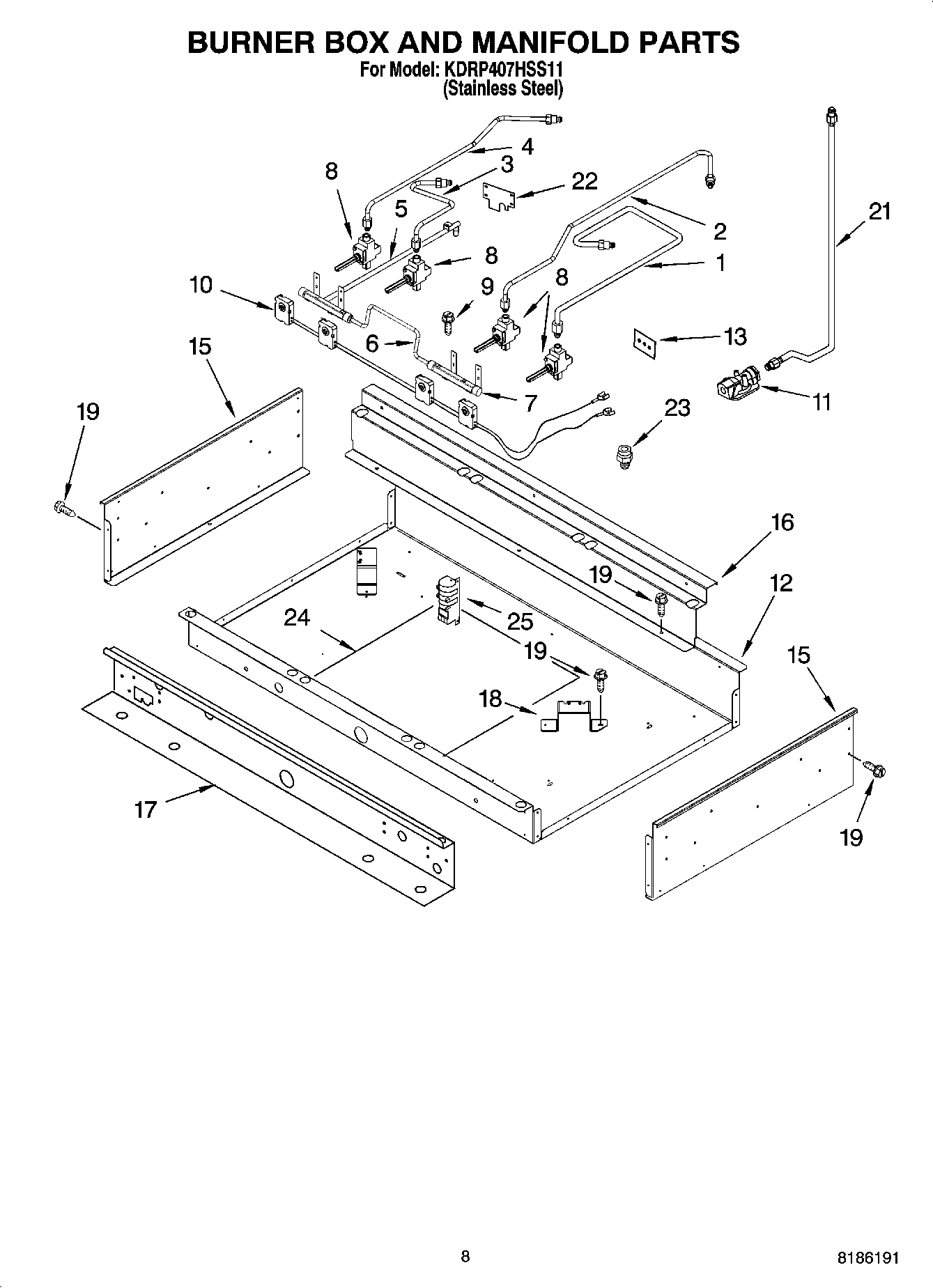 07 - BURNER BOX AND MANIFOLD PARTS